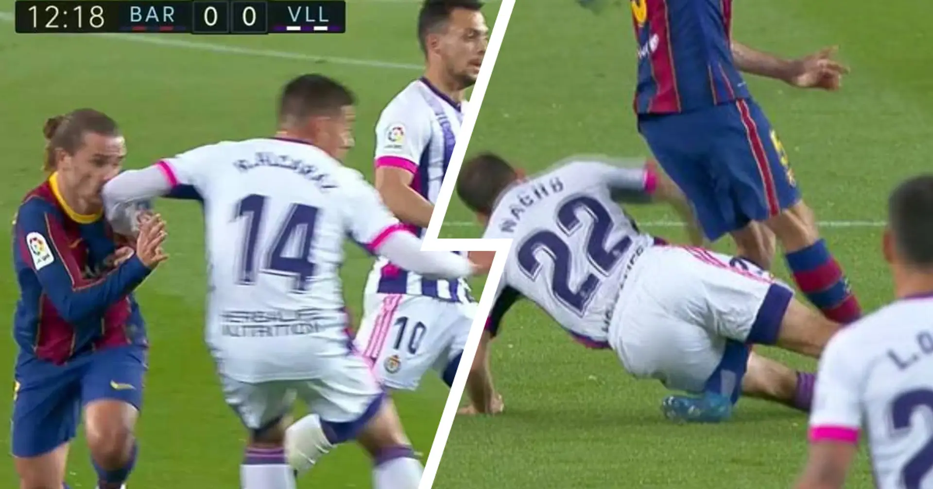 'How the f**k is Busquets still alive?': Barca fans react to unpunished actions by Valladolid in Camp Nou clash
