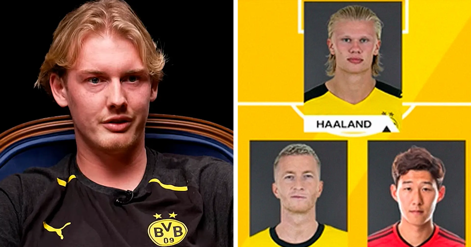 Haaland, Reus, Son und mehr: Brandt stellt sein Dreamteam aus seinen Teamkollegen zusammen