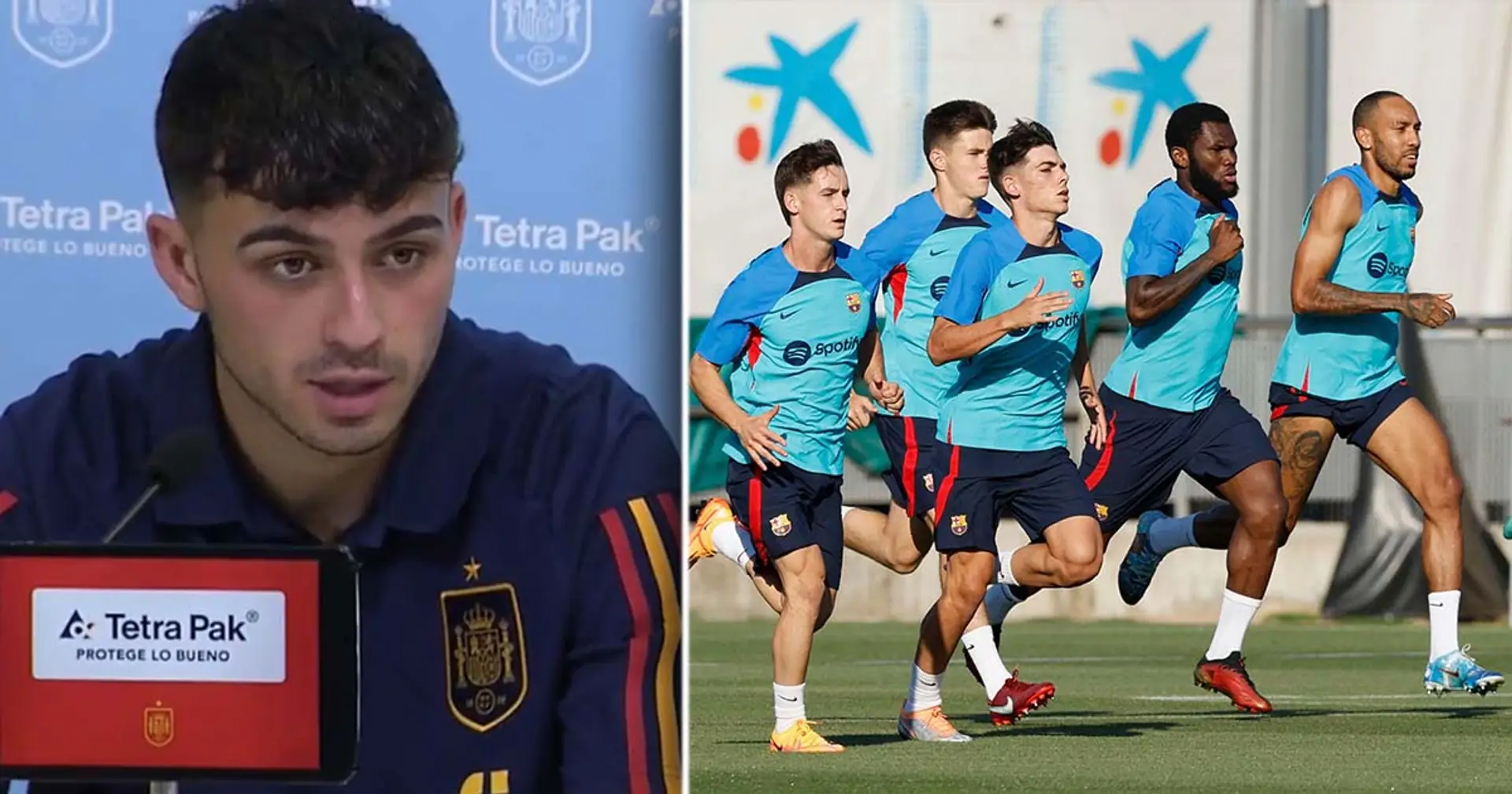 Pedri nennt einen Barça-Spieler, der andere nach einem Zusammenstoß mit ihm "3 Meter weit wegfliegen" lässt