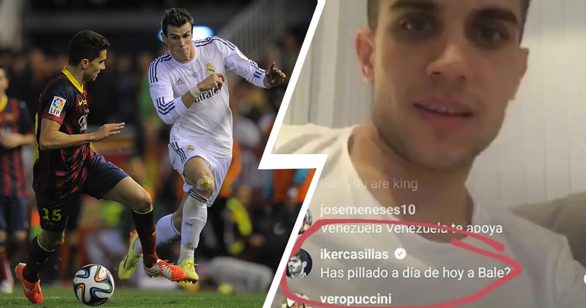 'Have you caught Bale today?': Casillas pokes fun at Marc Bartra by recalling every Madrid fan's favourite Clasico episode