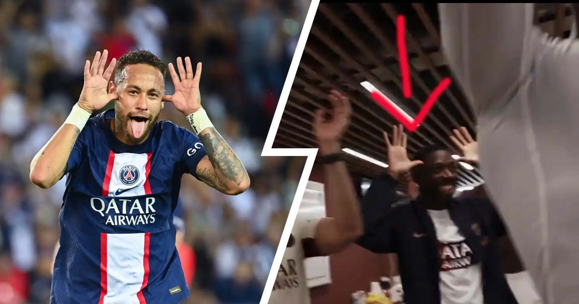 Le geste parfait de Dembele pour répondre à Neymar après la victoire du PSG face au Barça