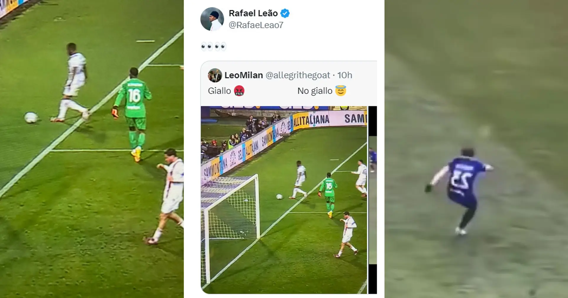 Leao attacca l'arbitro Maresca sui social dopo Fiorentina-Milan: nel mirino un episodio nel finale