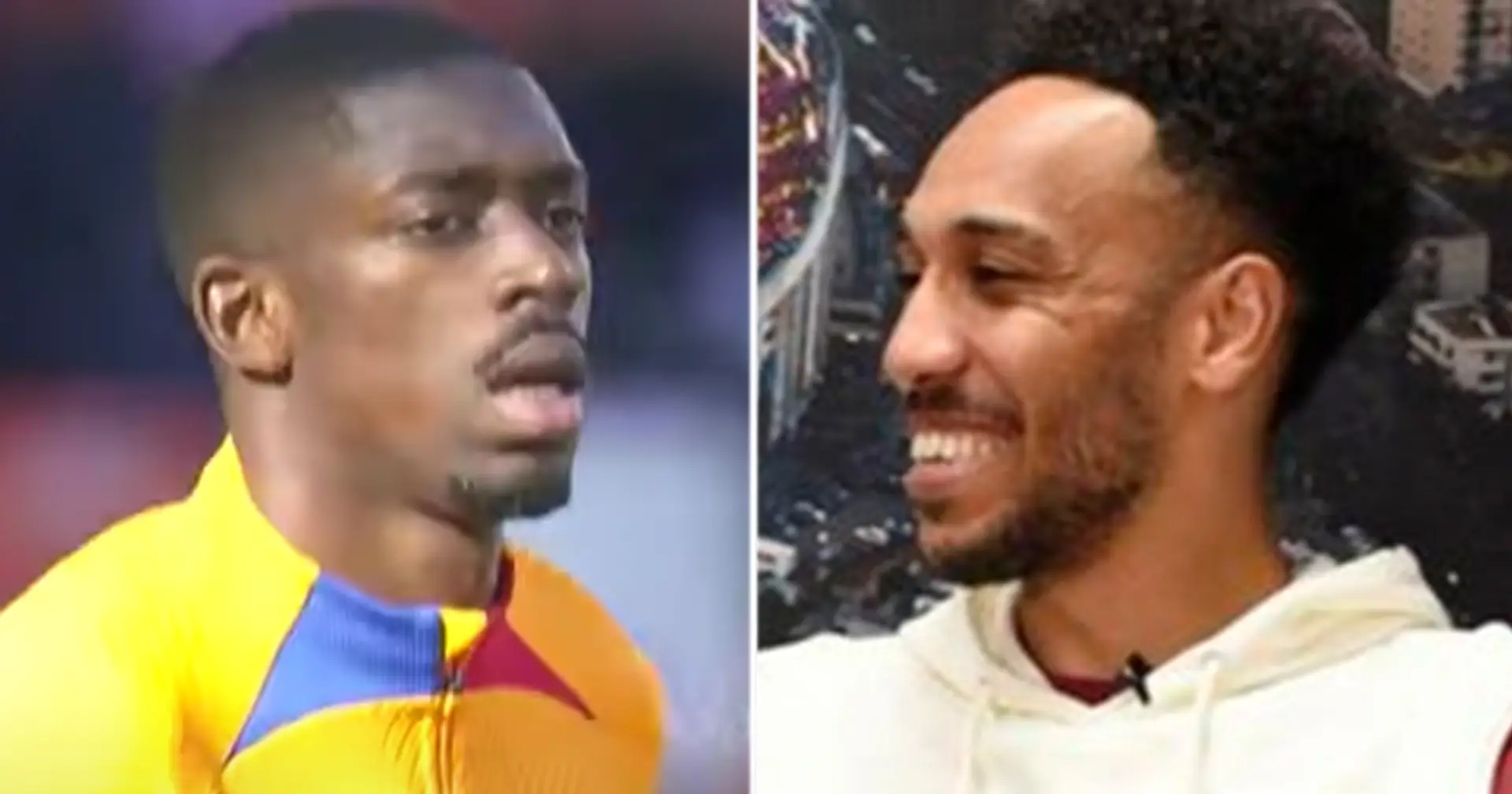 Aubameyang: 'Le dije a Dembélé que se tiene que quedar en el Barça'
