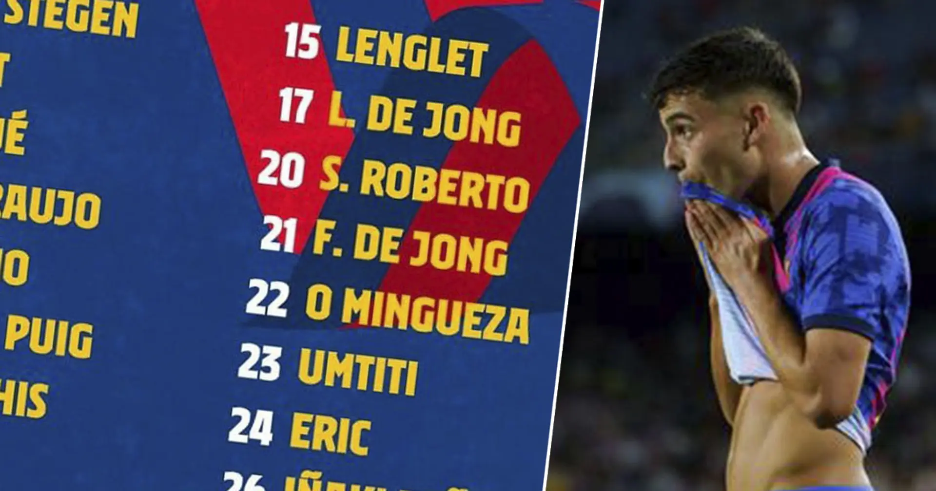 Sin Pedri: el Barça presenta la lista de 20 convocados para el choque ante el Granada