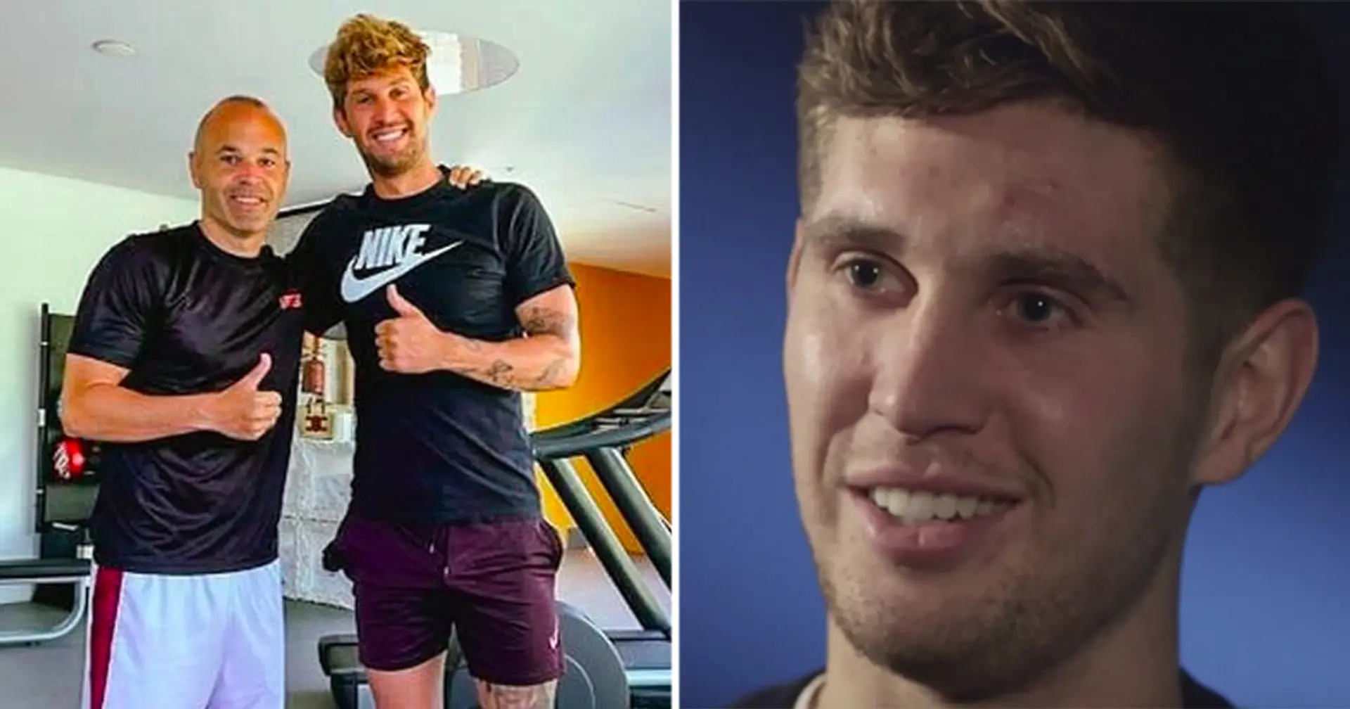 'He was on the treadmill. I was a bit shocked': John Stones opens up on running into Iniesta in gym