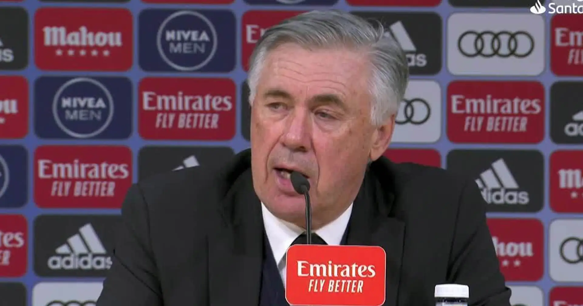 Ancelotti: "Ce soir, c'était une bonne réaction après le match contre le PSG"