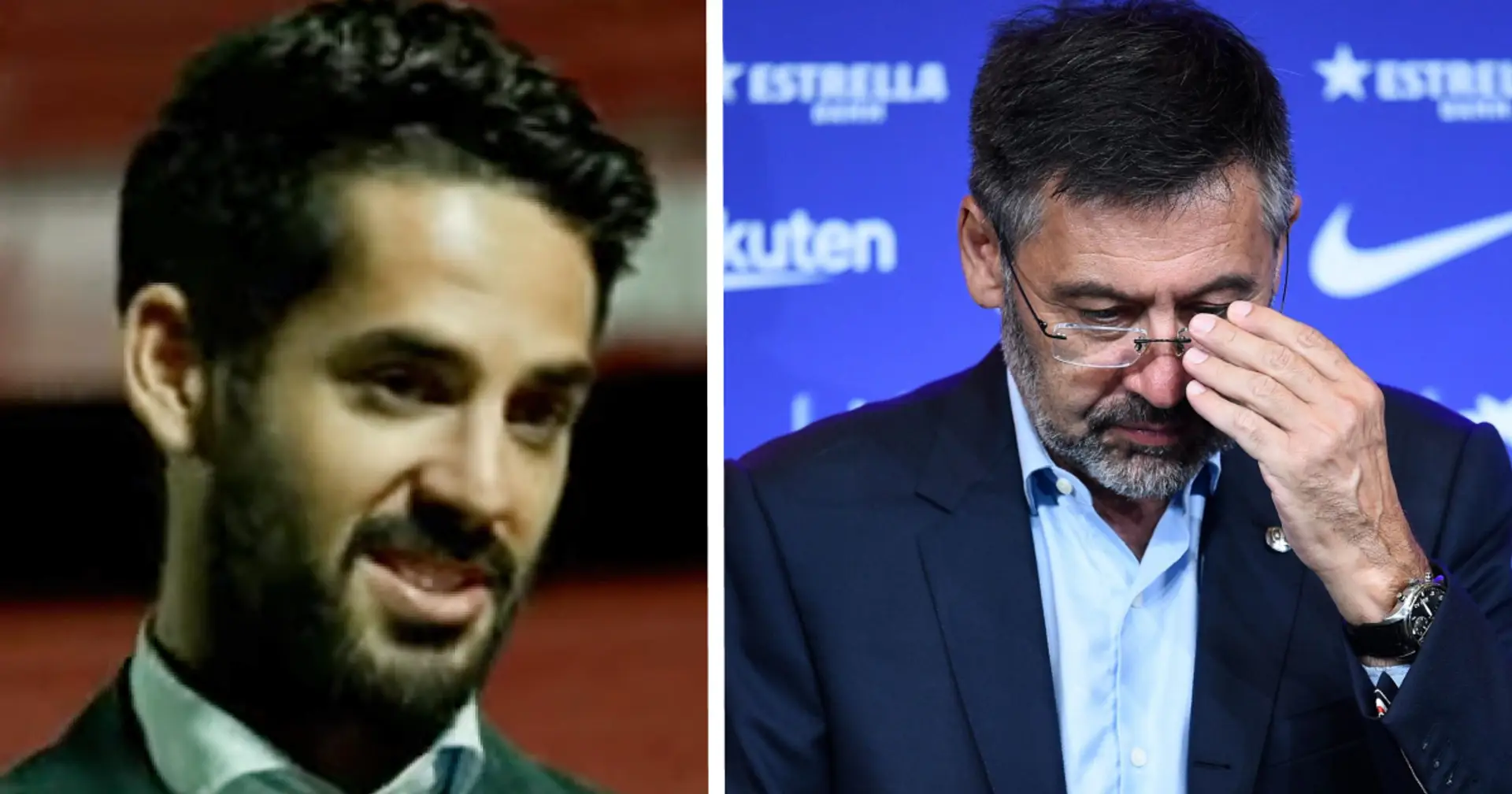 Isco: 'Bartomeu wanted to sign me for Barca'