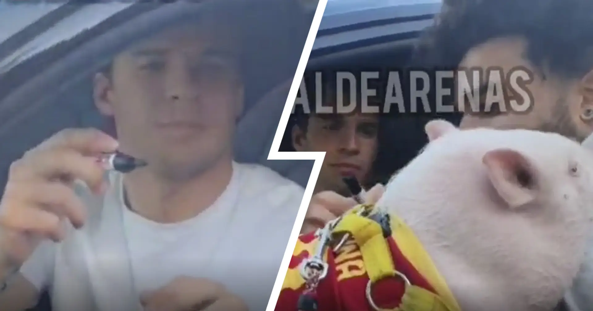 Nuevo vídeo muestra a Riqui Puig firmando la camiseta de España en el cuerpo de un cerdo