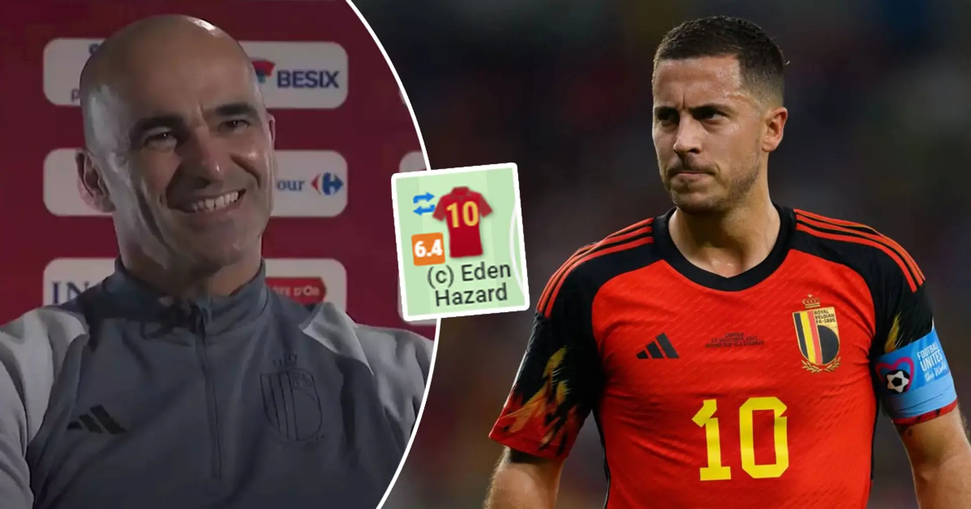 El entrenador de Bélgica elogia a Hazard por el 'gran' partido contra Marruecos: las estadísticas sugieren que no fue nada especial