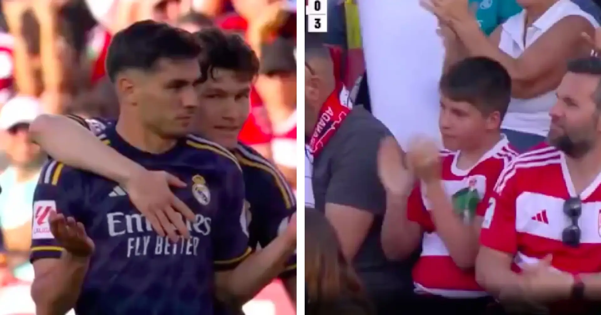 SPOTTED: Granada fans applaud Brahim Diaz after scoring Goal of the Season contender 