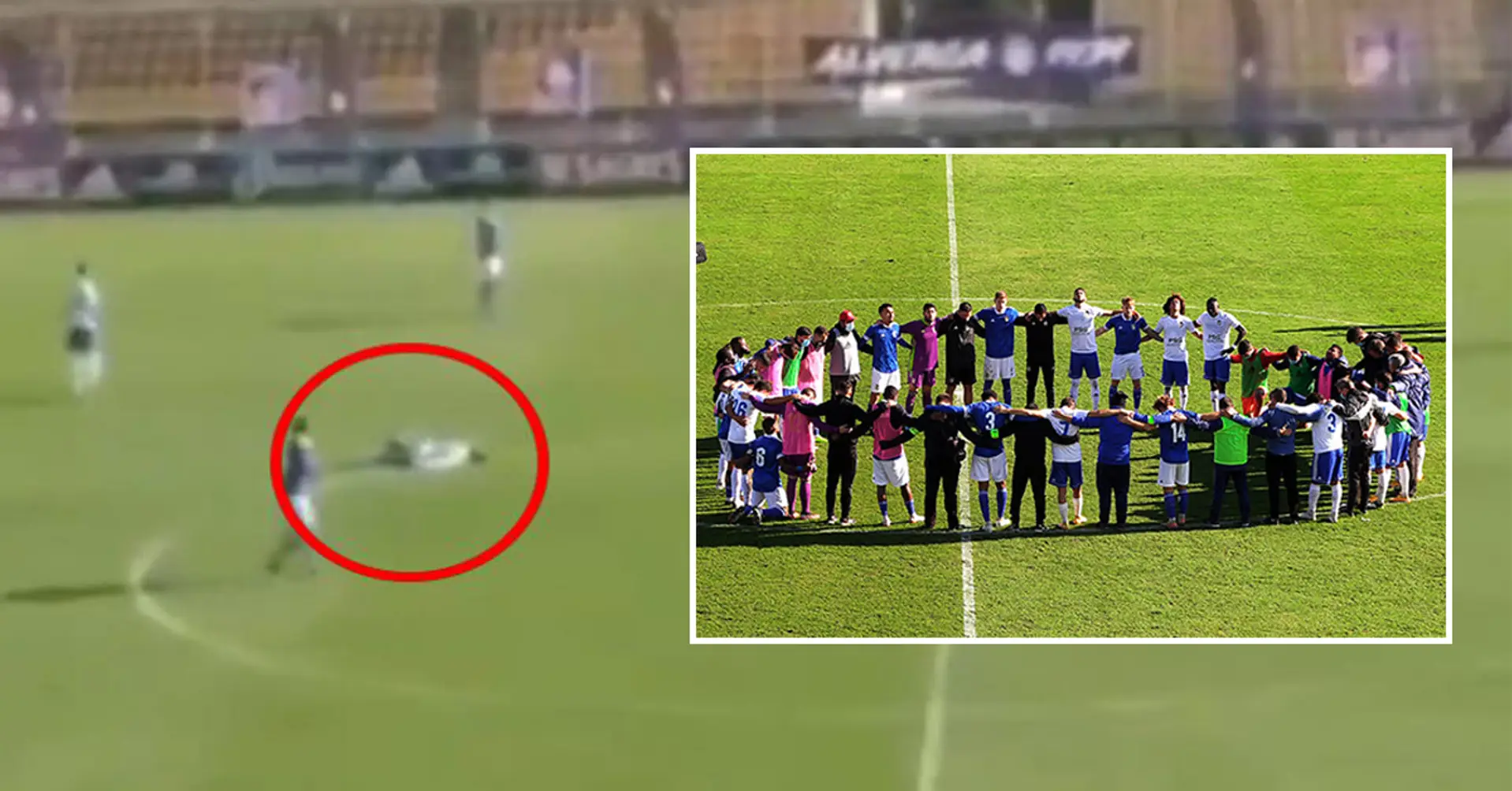 Heart attack on pitch: firefighter runs first to rescue footballer, both teams pray together - Football | Tribuna.com