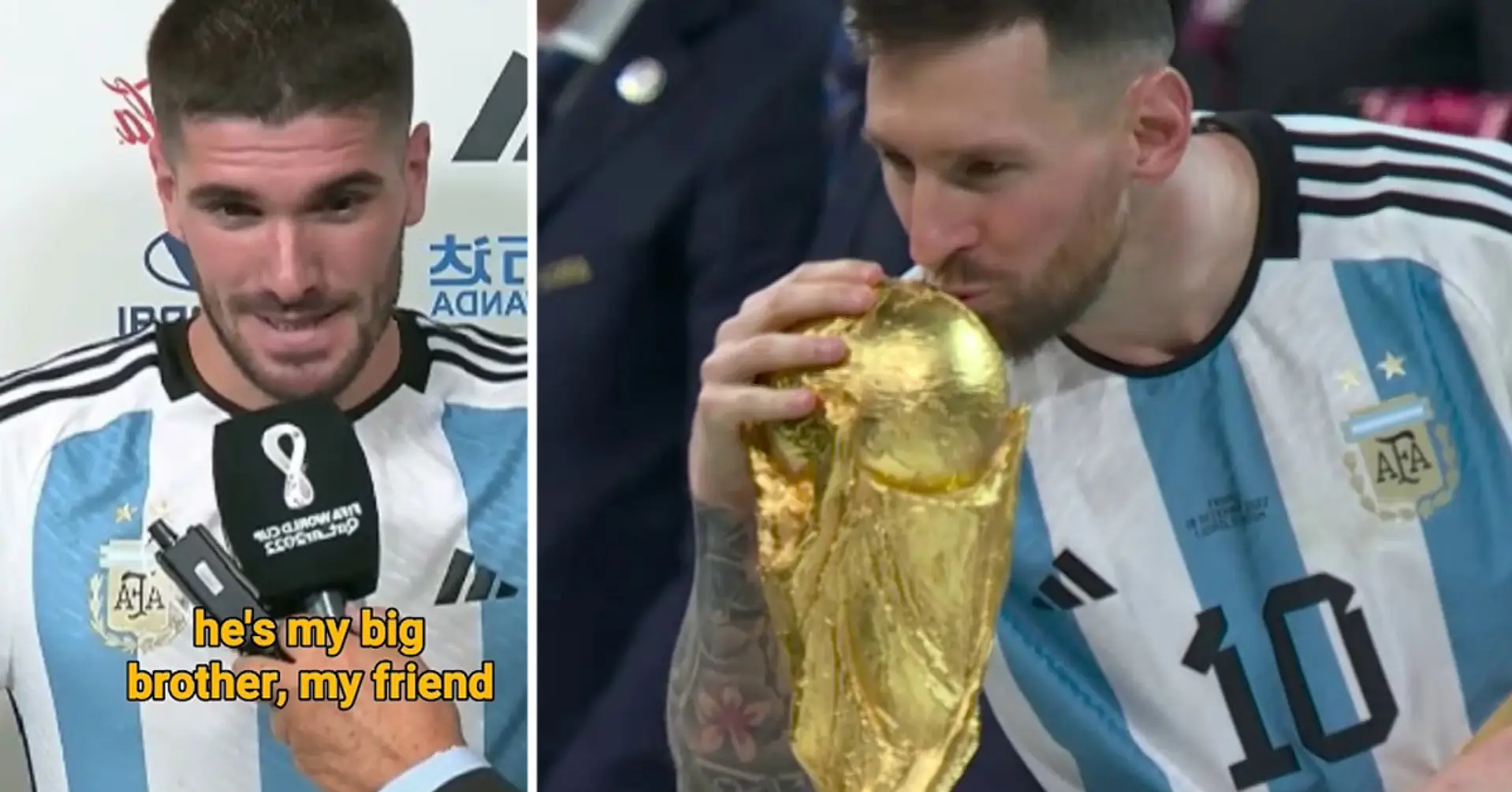 Er wusste alles: Das Foto des Zettels, den De Paul genau zwei Monate vor dem WM-Finale im Zimmer von Messi hinterließ, tauchte in den sozialen Medien auf 