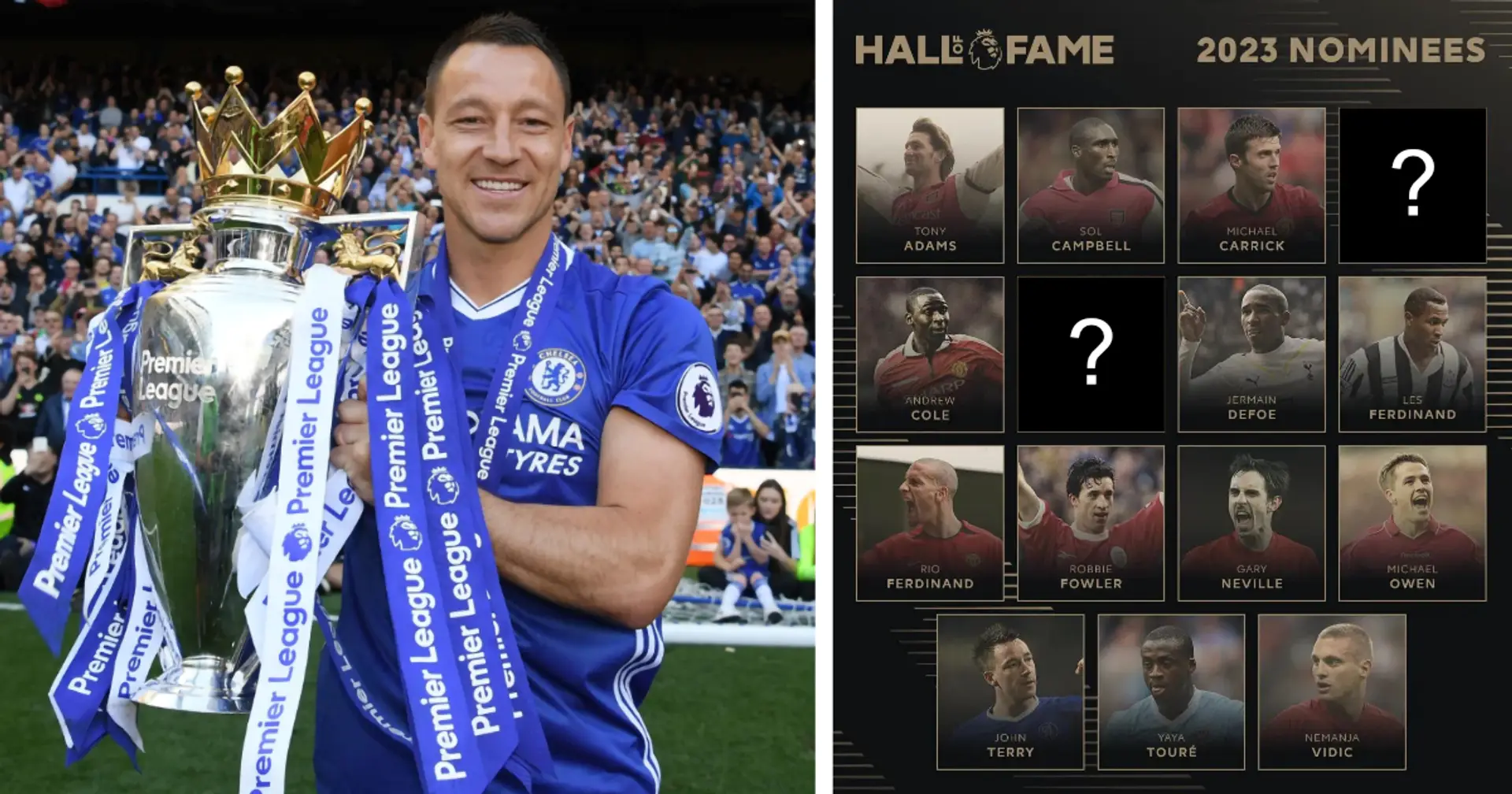 Three Chelsea legends shortlisted for Premier League Hall of Fame - one is John Terry