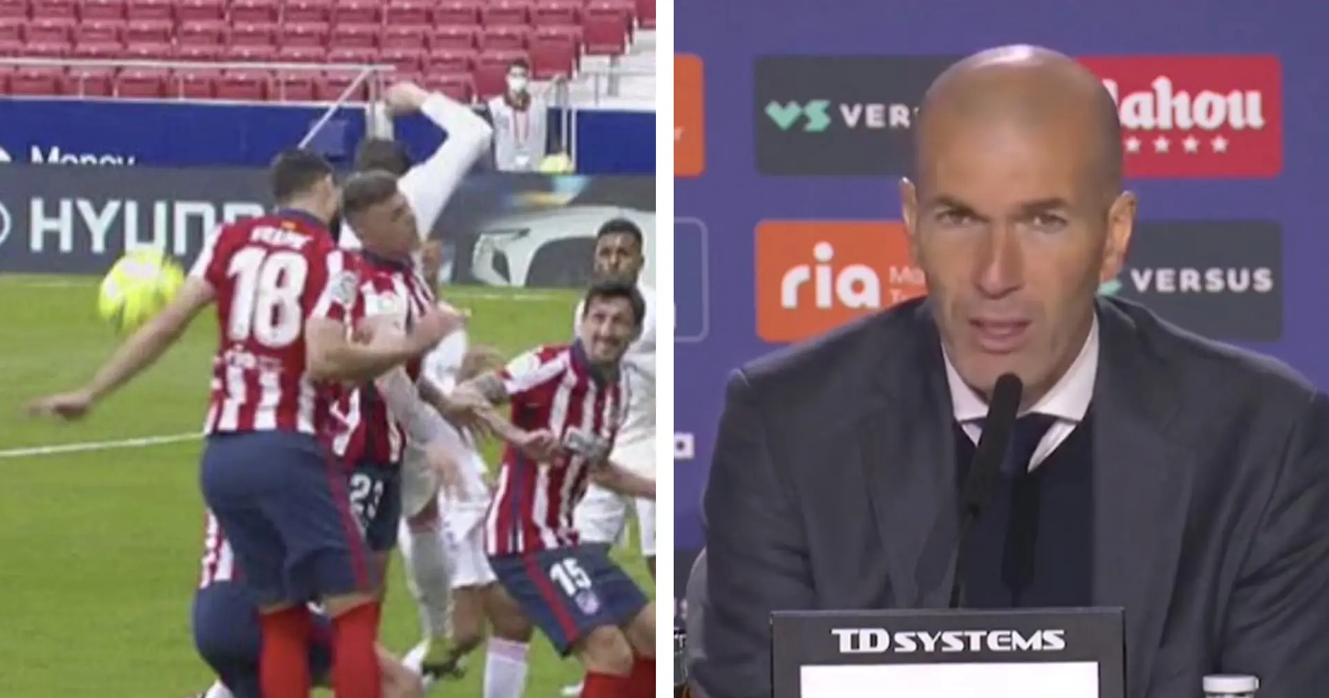 'Players told me it was handball': Zidane reacts to penalty controversy