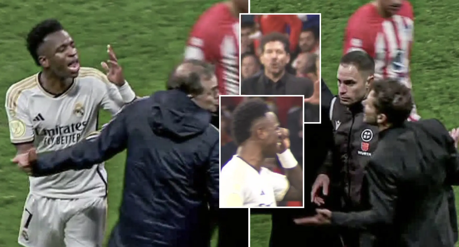 What happened between Vinicius and Simeone during Copa del Rey clash - shown in 7 pics