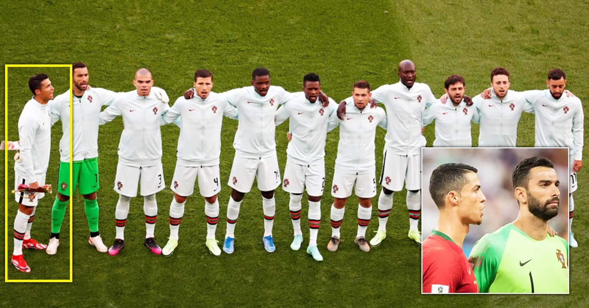 ERKLÄRT: Warum Cristiano Ronaldo bei der Portugal-Hymne immer seitlich steht