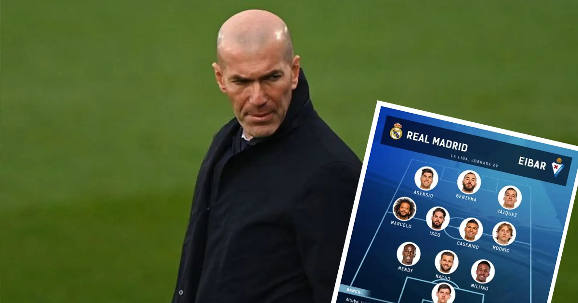 Valoración de Zidane ante el Eibar: 'Asumió riesgos y le ha salido bien'