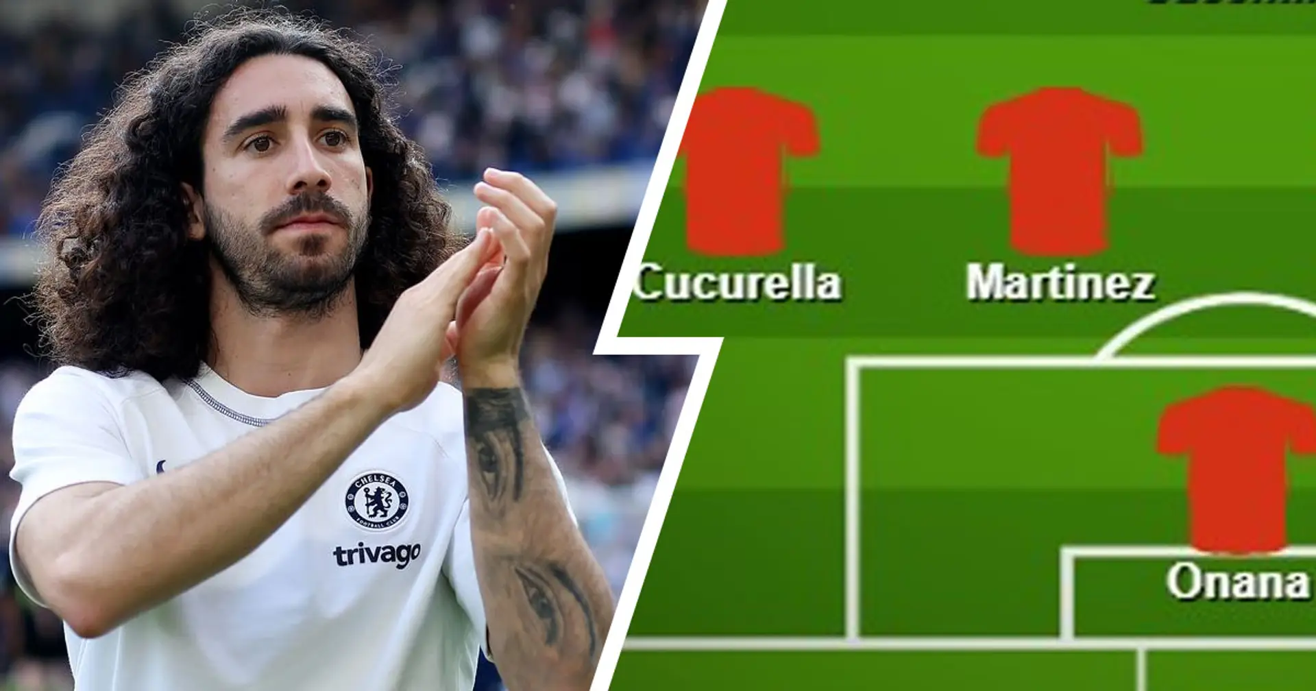 Zwei Möglichkeiten, wie Man United mit Marc Cucurella auflaufen kann - dargestellt in der Aufstellung