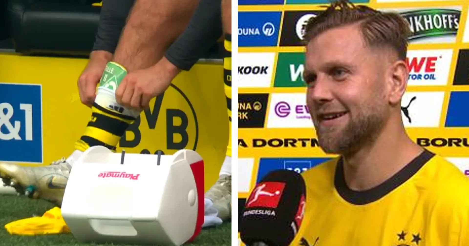 Füllkrug erklärt, warum er Werder-Schienbeinschoner trägt und würde auf diese mit dem BVB-Logo verzichten