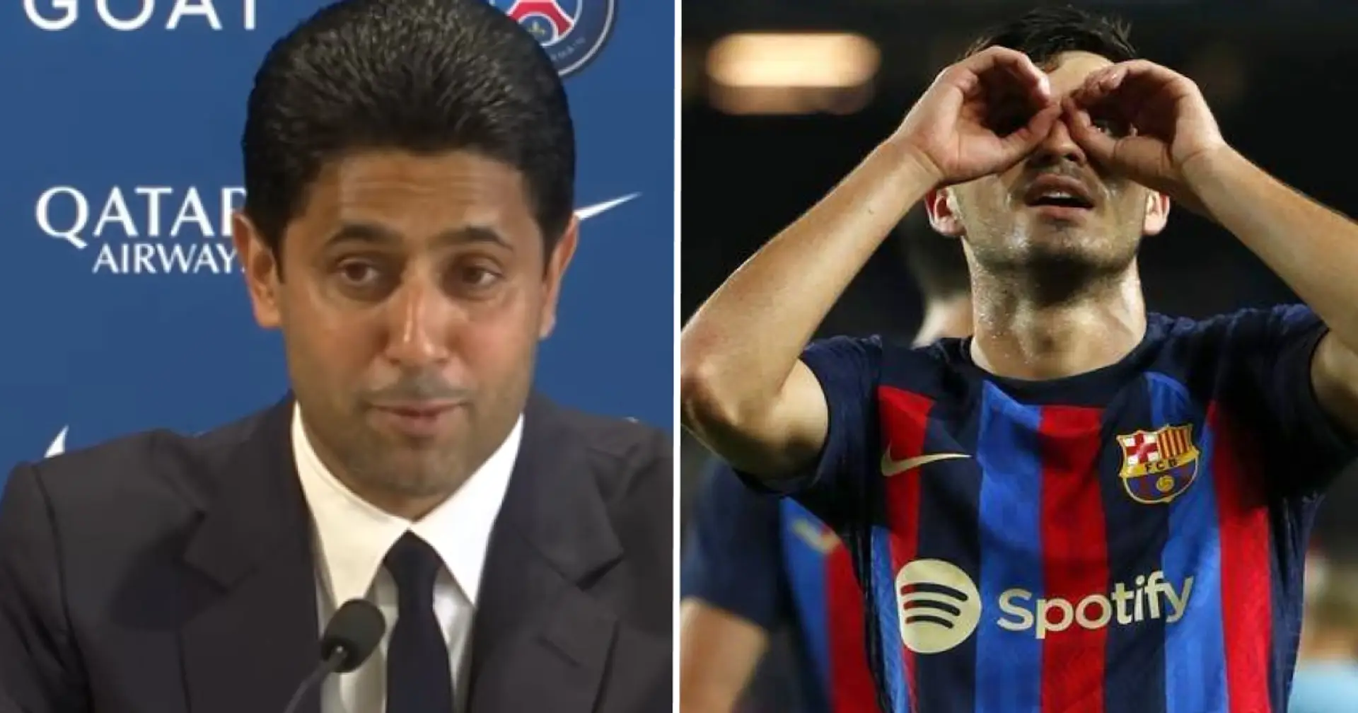 "Le monde l'a remarqué": le président du PSG nomme un joueur du Barça qu'il a tenté de recruter, pas Pedri