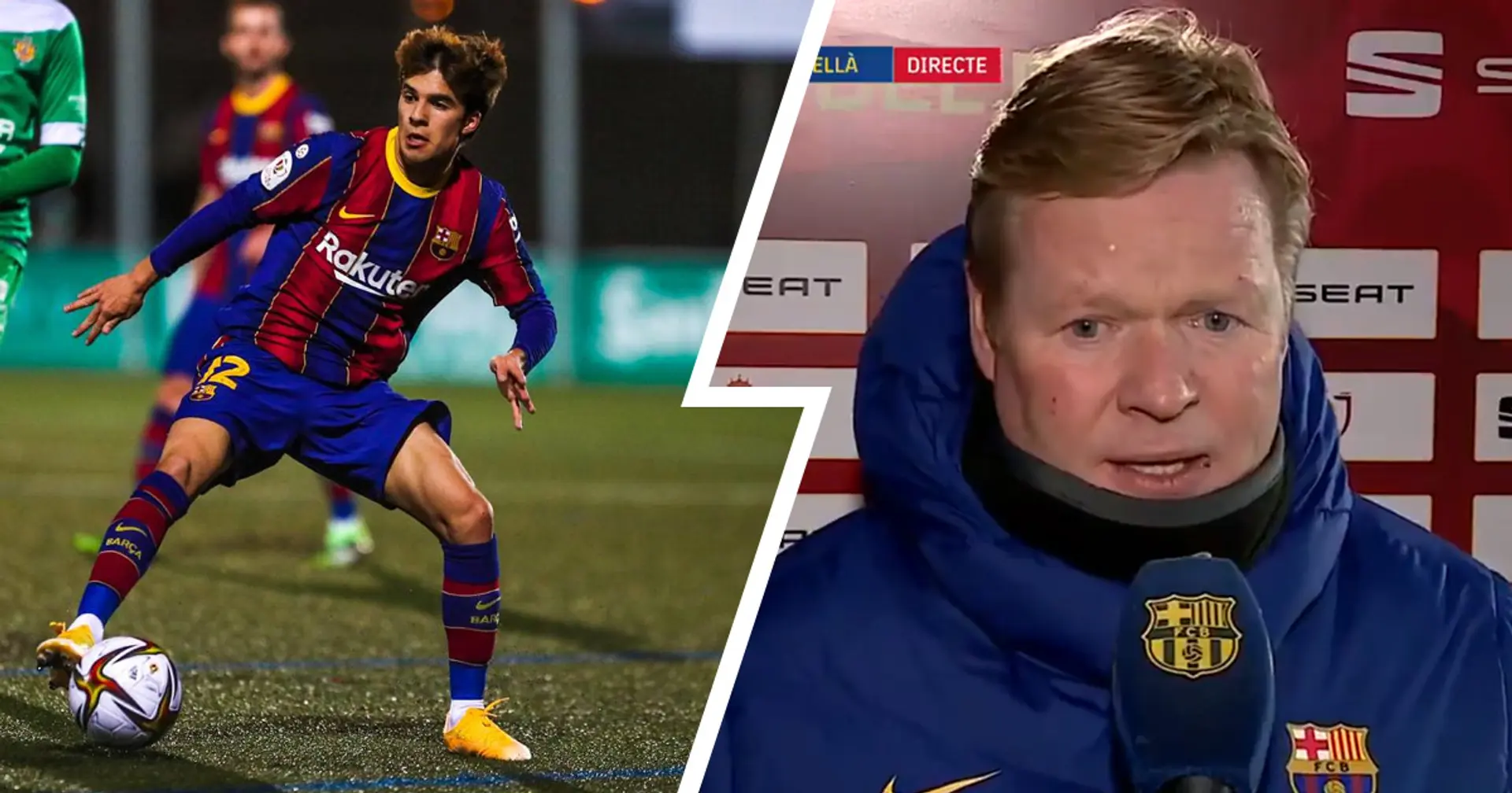 Koeman explains Puig's early substitution in Cornella win