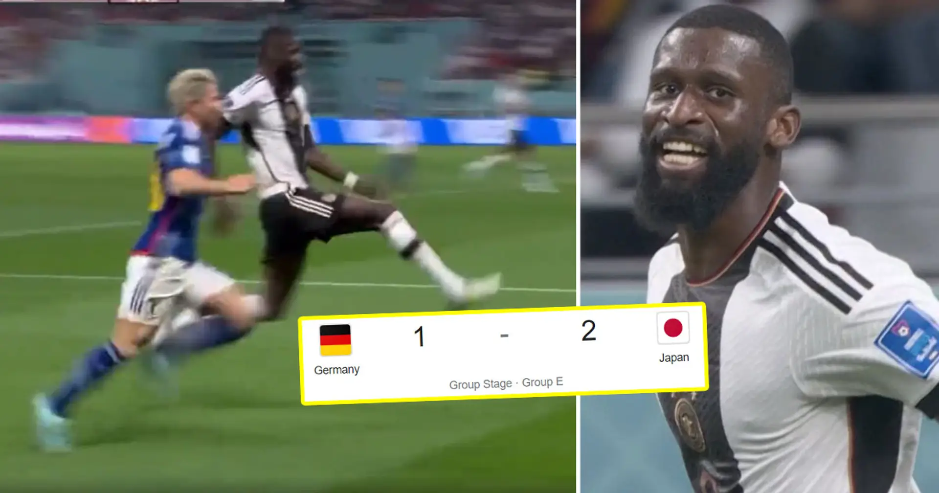Rudiger's famous run doesn't help as Germany suffer shocking defeat to Japan