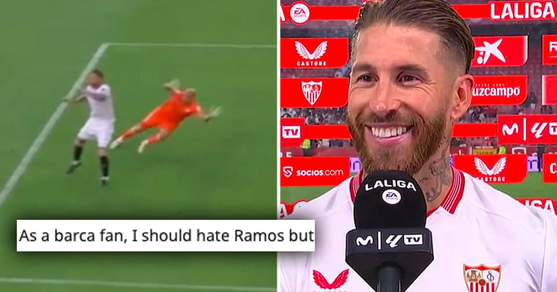 One fresh game episode makes Barca fan declare his love for Sergio Ramos