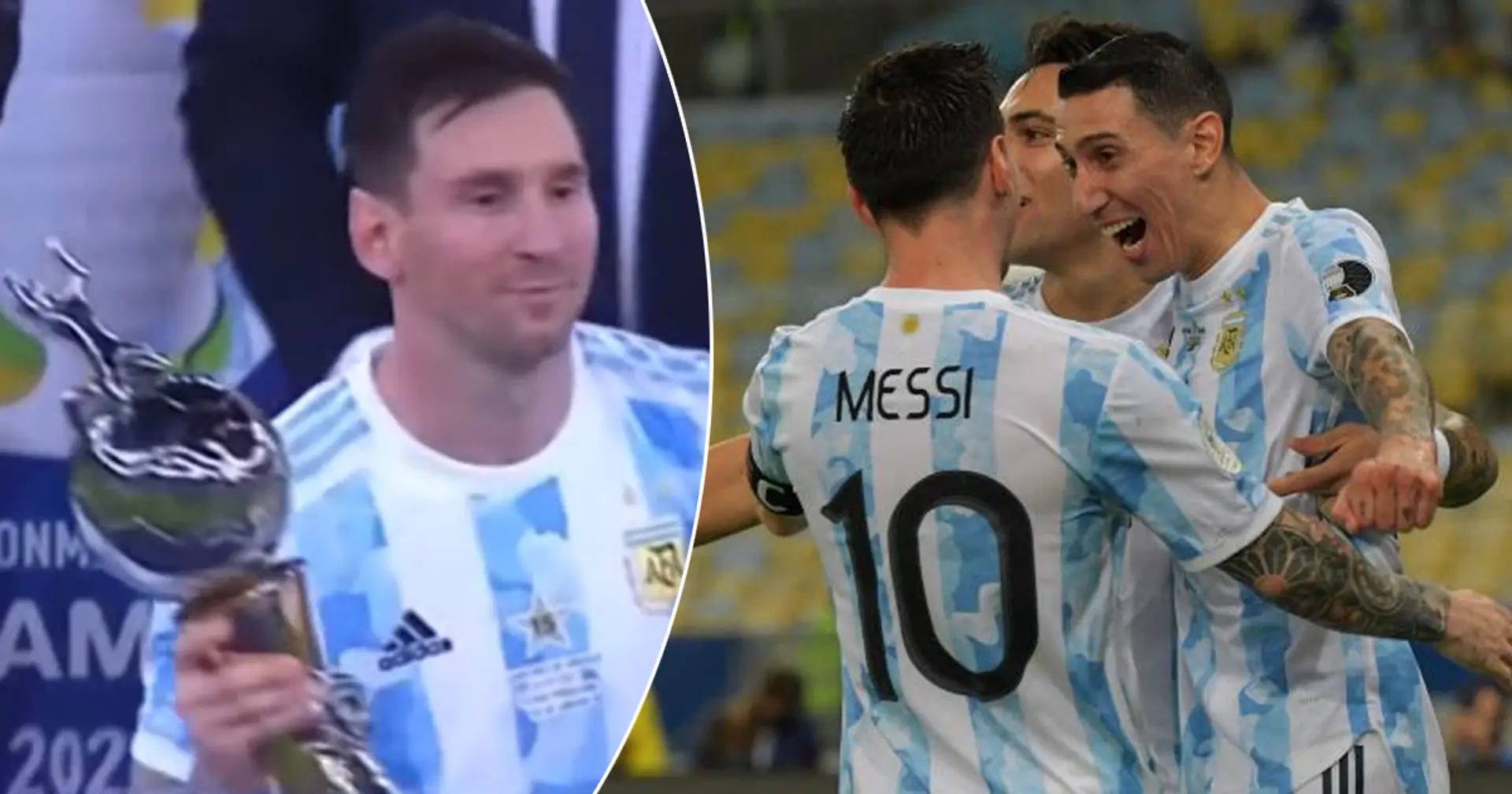 Di María, héroe de la Copa América, desvela lo que les dijo Messi tras la victoria