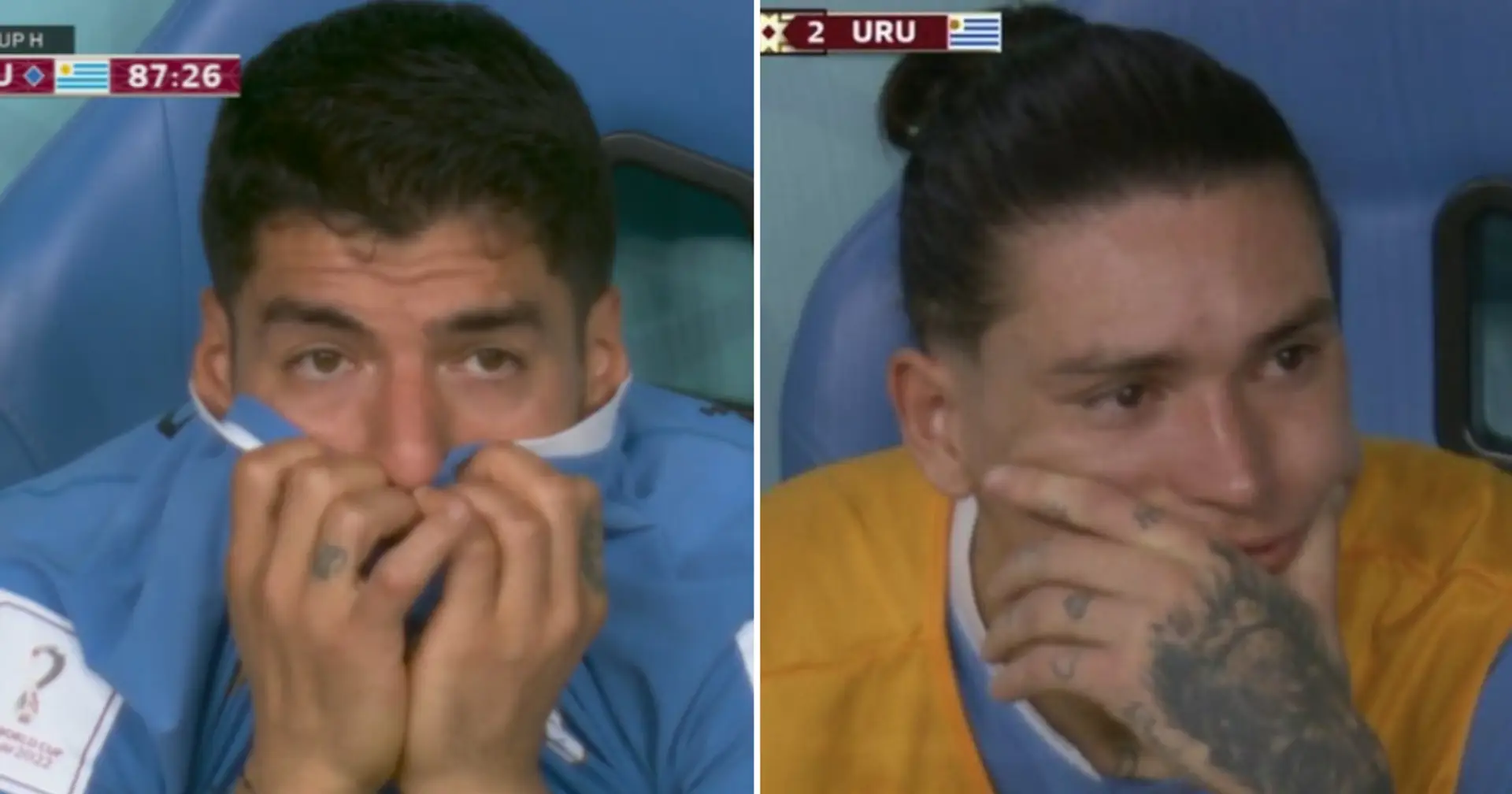 Suarez and Nunez in tears as Uruguay dramatically exit World Cup after group stage