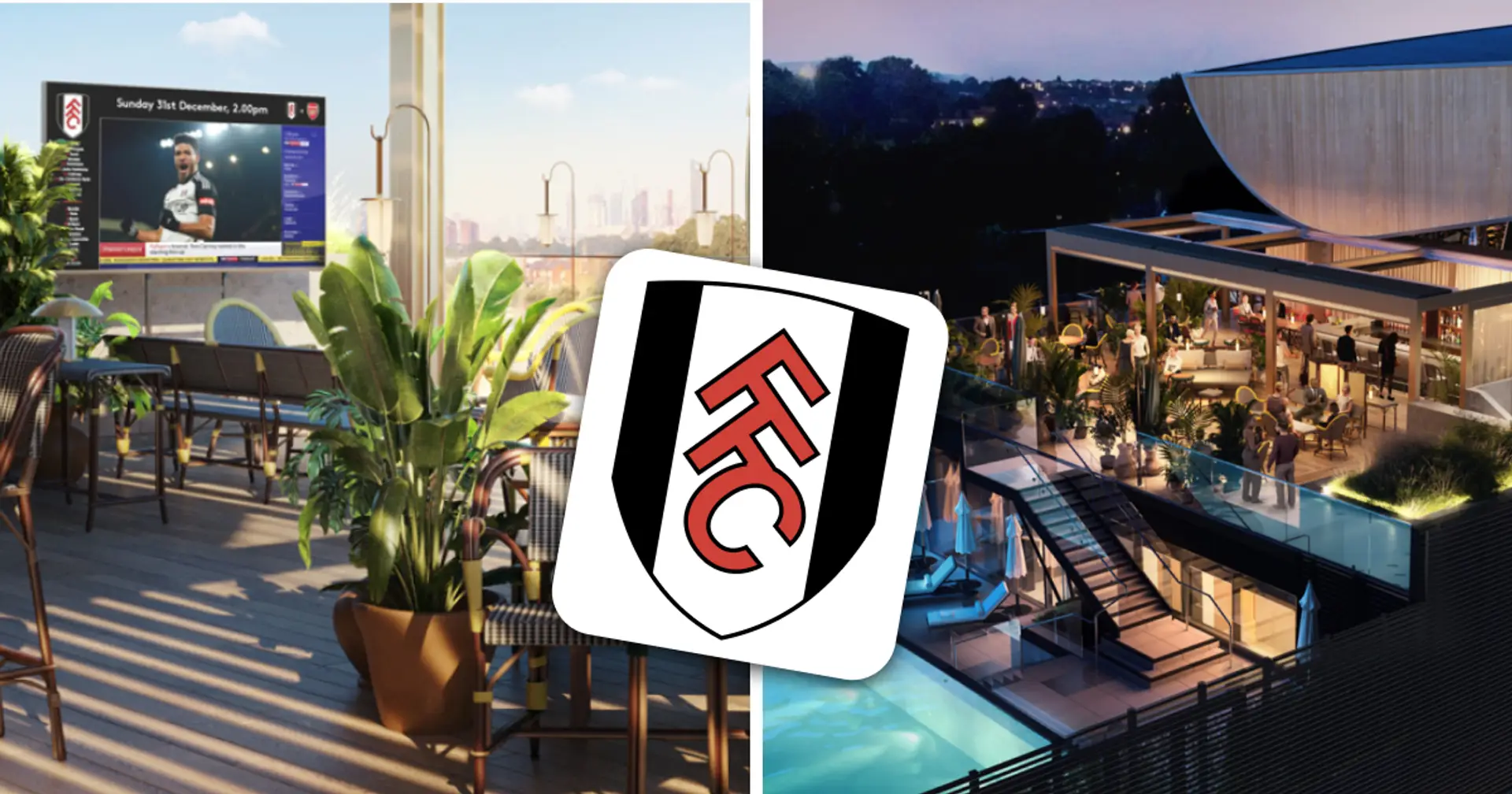 Il Fulham inaugura un'area VIP rivoluzionaria con piscina e bar sul tetto per il nuovo stadio