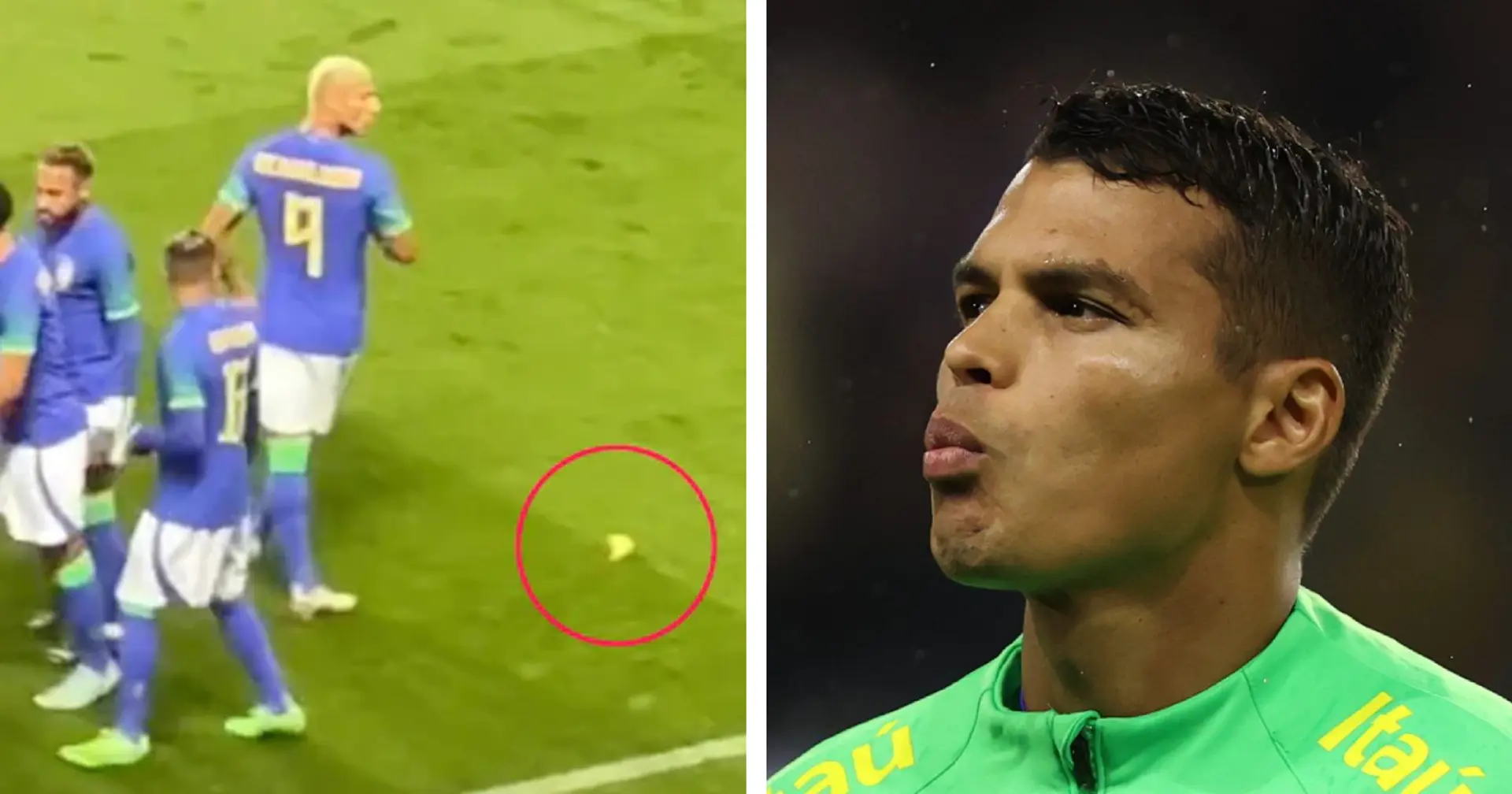 'This is not acceptable': Thiago Silva outraged after Brazil teammate Richarlison hit with banana during Tunis clash
