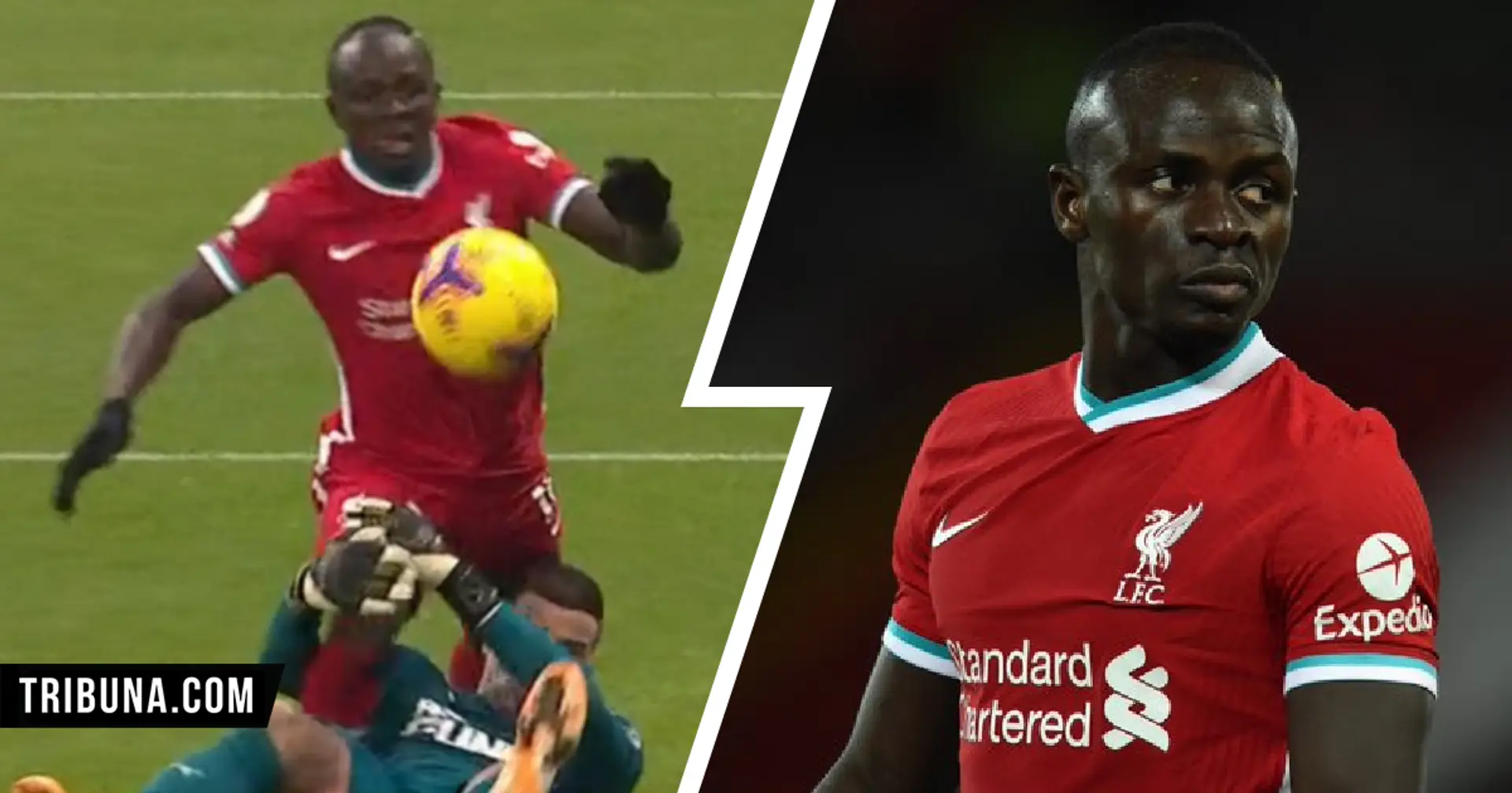 Replays show possible penalty call for Sadio Mane missed by VAR
