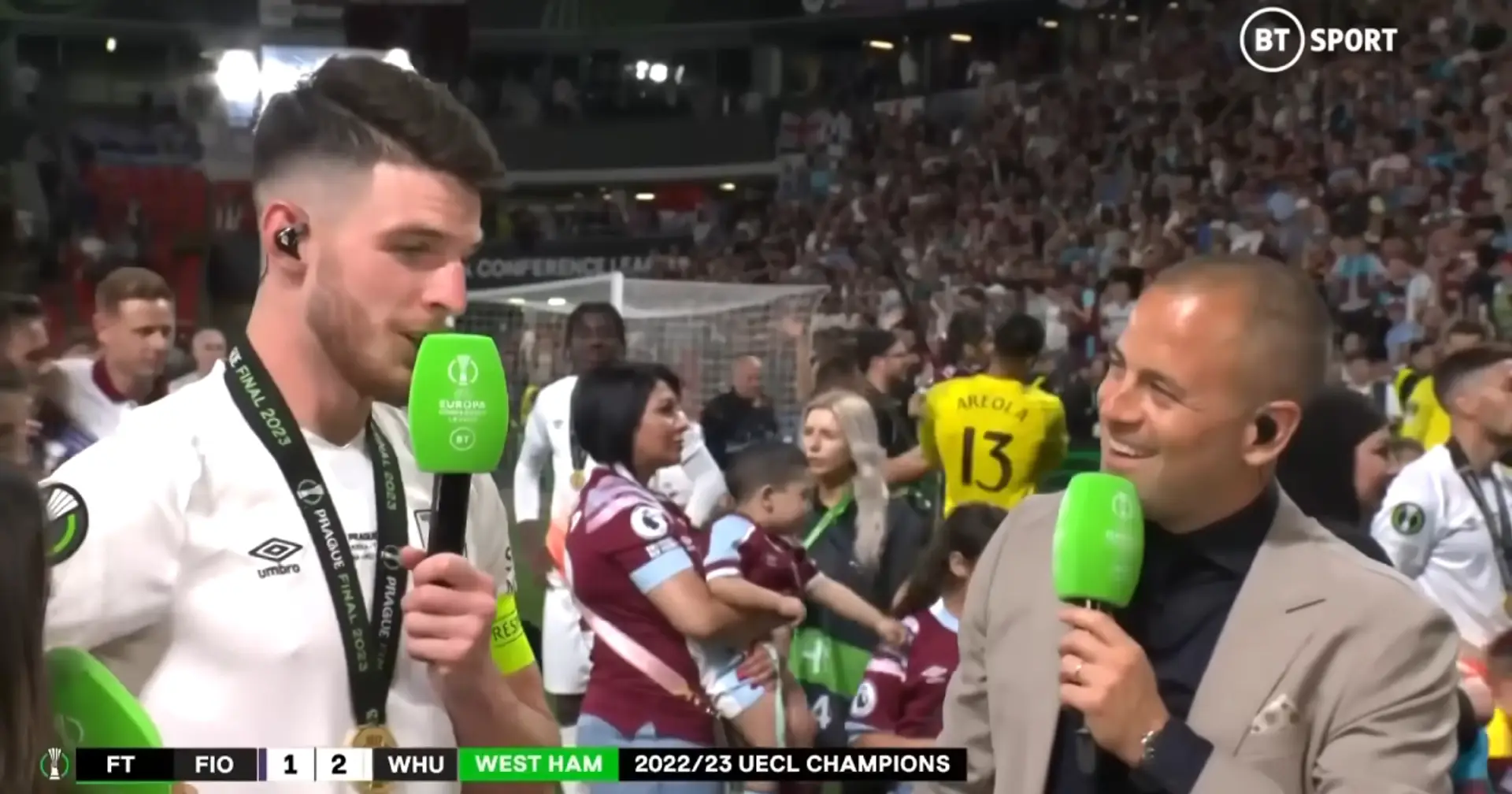'It's not a goodbye yet': Declan Rice refuses to confirm his West Ham exit