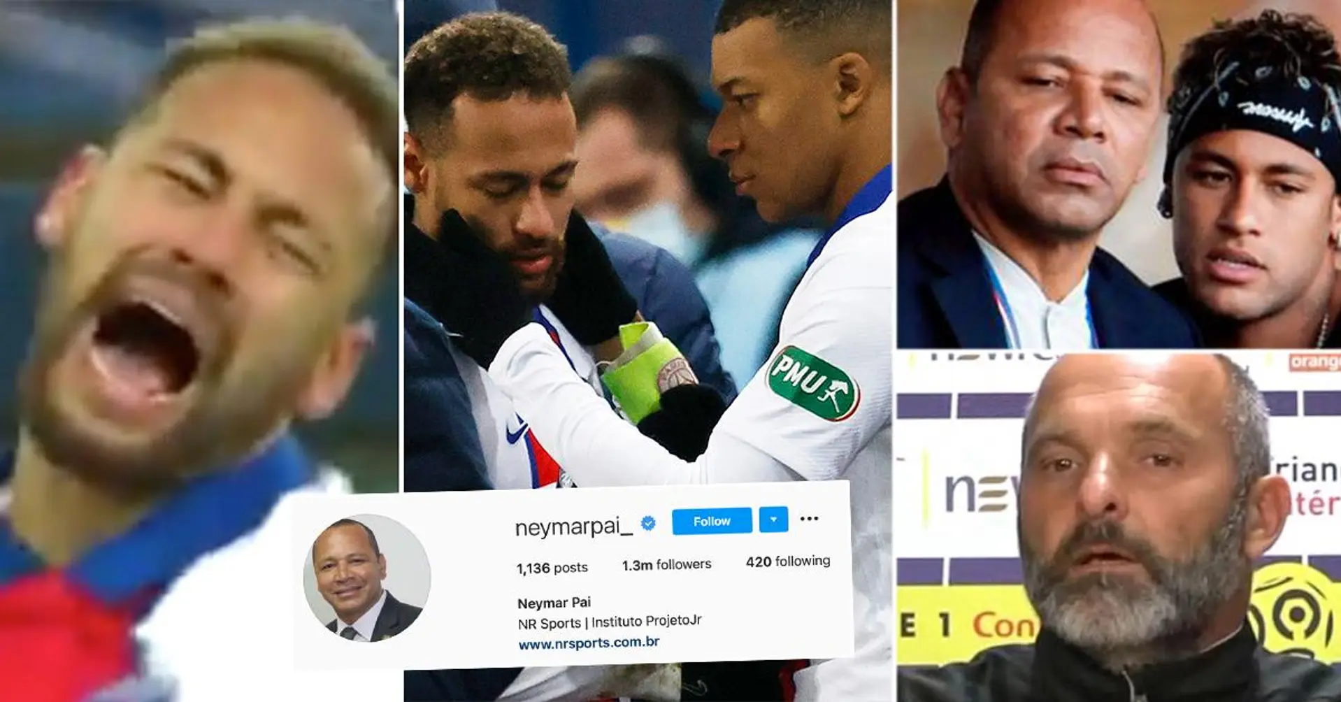 Neymars Vater schießt gegen Caen-Trainer zurück: "Mein Sohn weint, weil es Leute wie Sie im Fußball gibt"