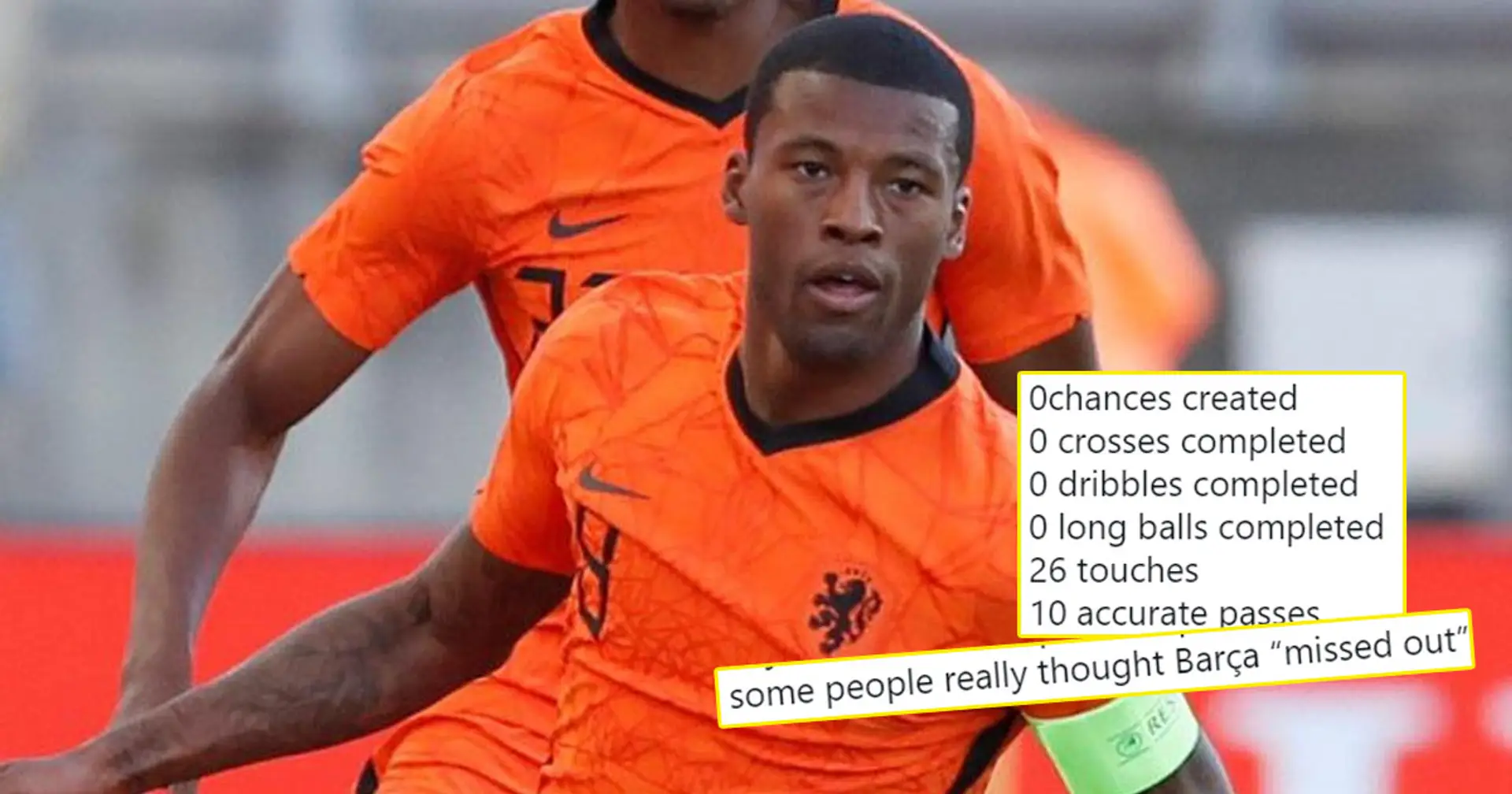 'Worst performance from captain': fans rejoice in Barca not singing Wijnaldum as Gini drops stinker in latest match