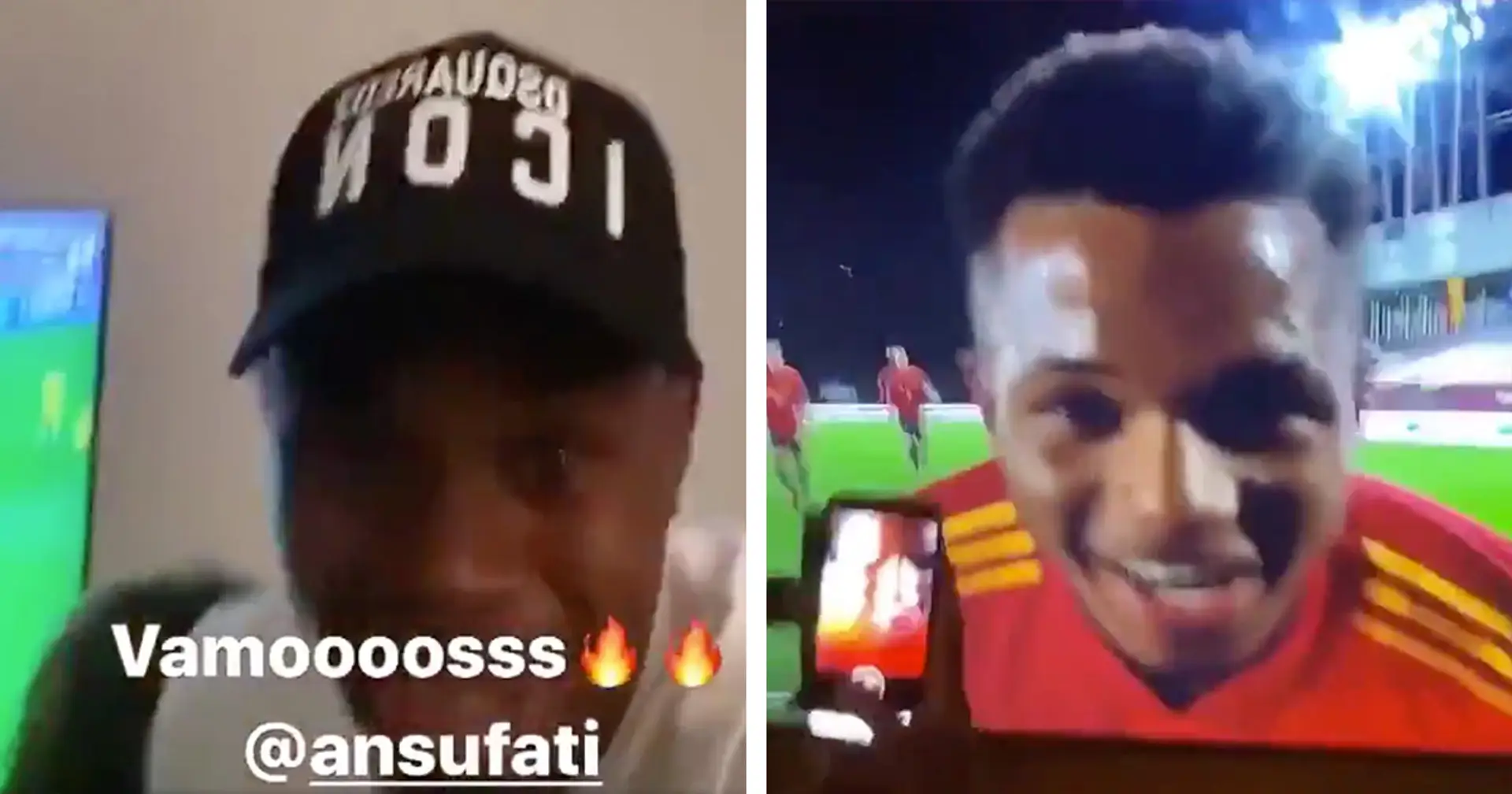 Fati's family go absolutely bonkers after Ansu scores his 1st goal for Spain (video)