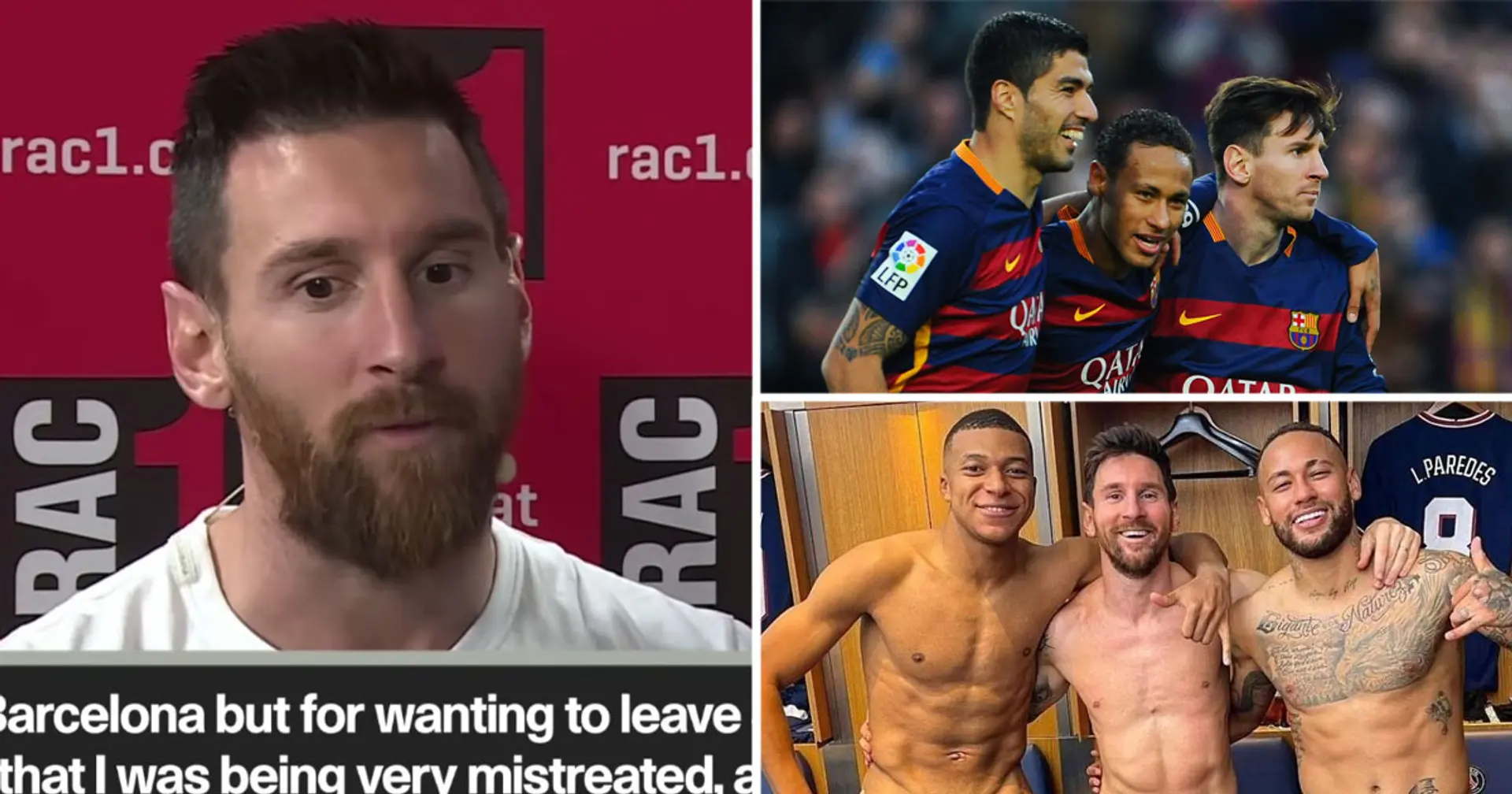 Leo opens up on difference between Messi-Suarez-Neymar and Messi-Neymar-Mbappe trios