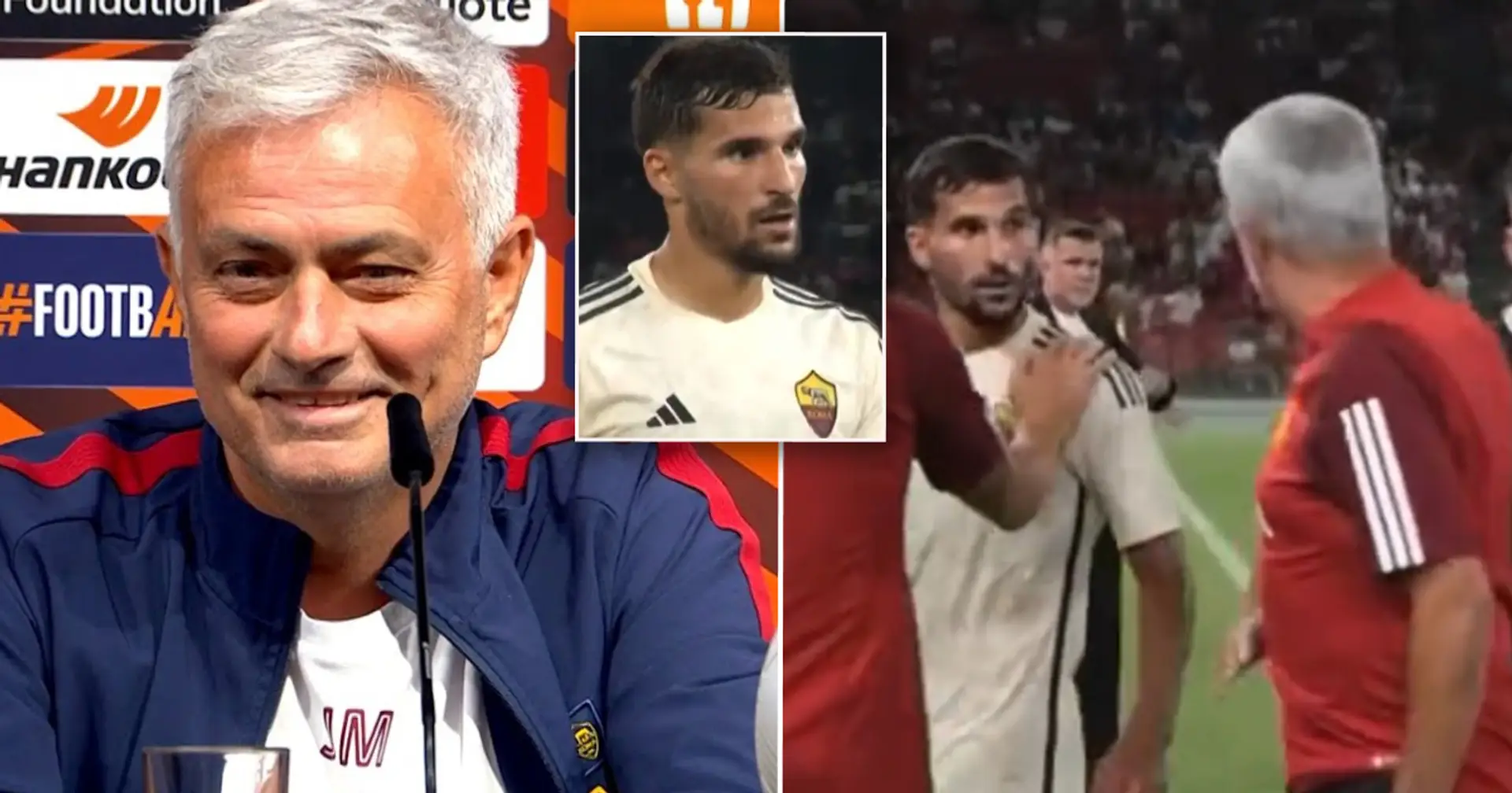 Jose Mourinho subs off Roma star to finish the game with 10 men on purpose