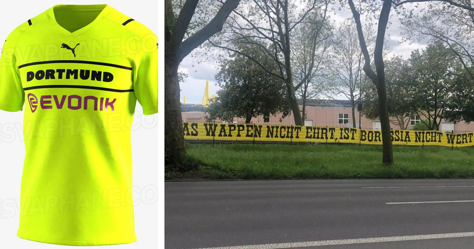 BVB-Fans protestieren gegen Trikot ohne Klub-Logo: "Wer das Wappen nicht ehrt, ist Borussia nicht wert!"