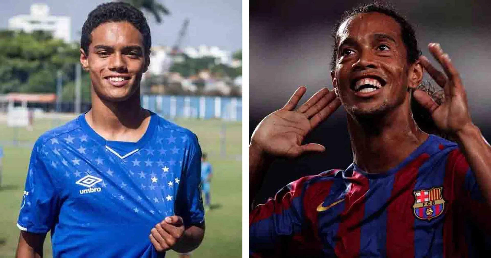 Ronaldinho's son makes Barca Juvenil debut against Man United's youth team