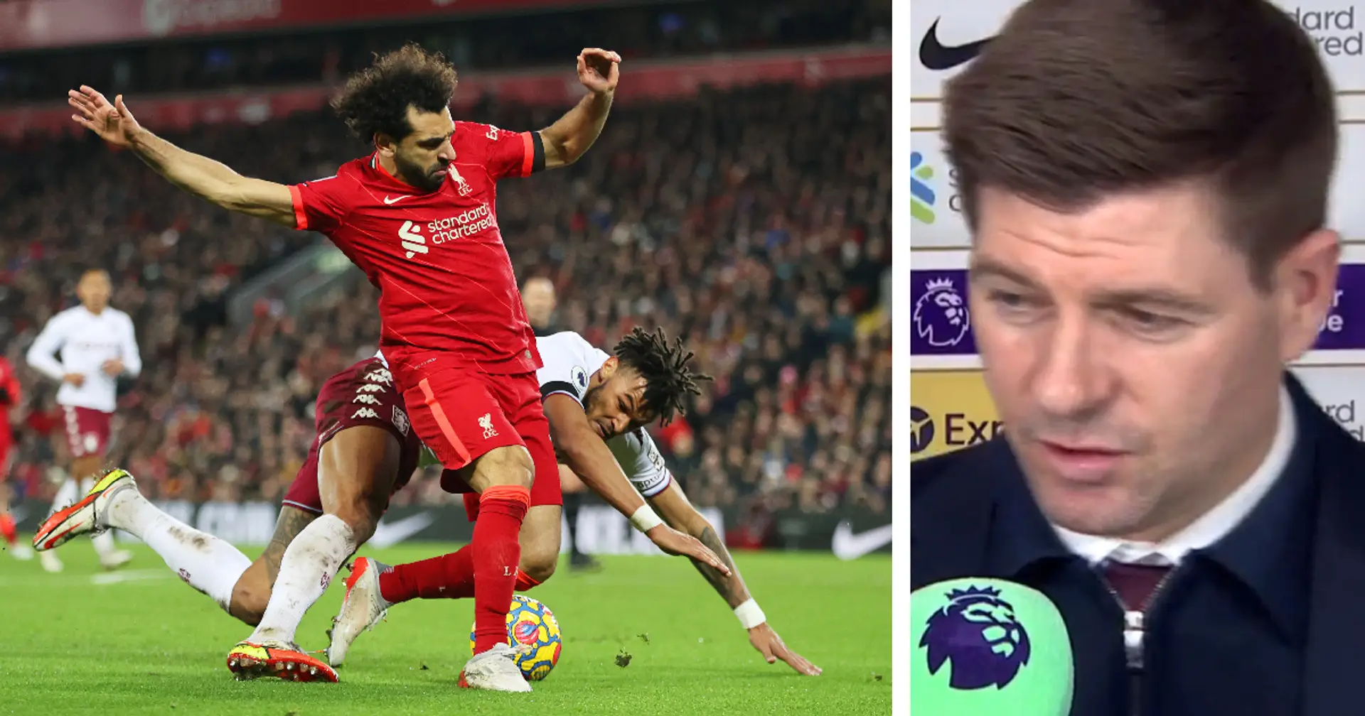 'Salah fouled first, it's disappointing': Gerrard claims Liverpool penalty decision was soft