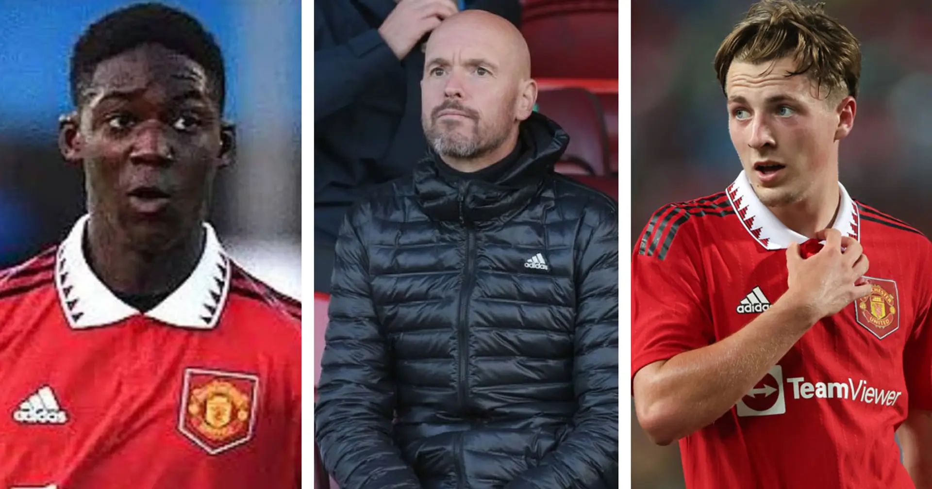 Ten Hag attends Man United U21s game - 4 young players he might've scouted