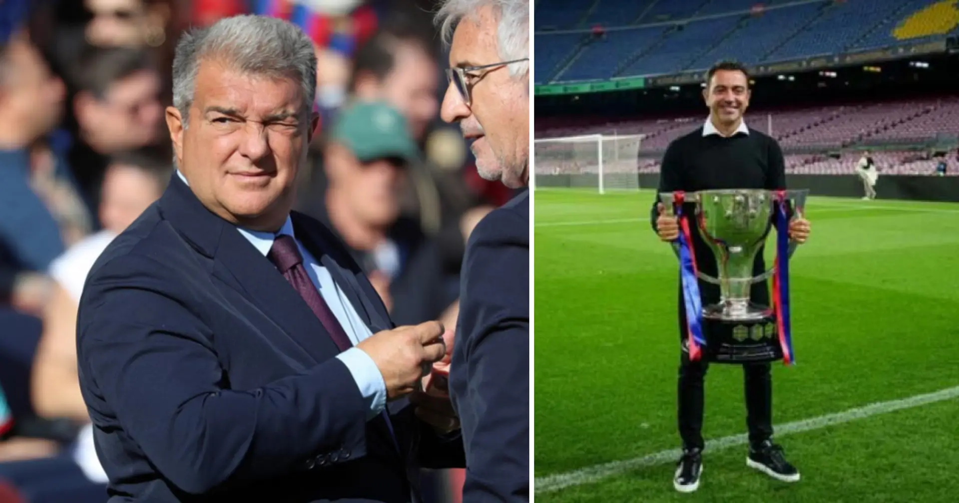 Joan Laporta: "Wenn Barça einen Pokal gewinnt, möchte ich, dass Xavi bleibt. Entscheidungen werden manchmal überdacht"
