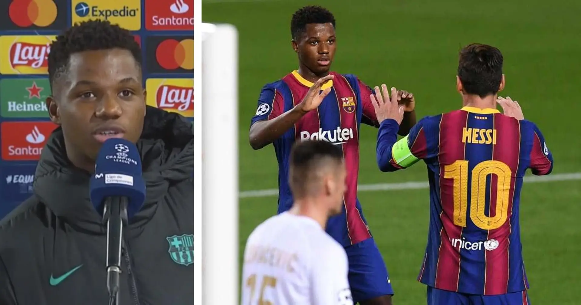 "Messi est toujours Messi. Il peut marquer sur n'importe quelle action": Ansu Fati est heureux de continuer à apprendre aux côtés de l'icône du Barca