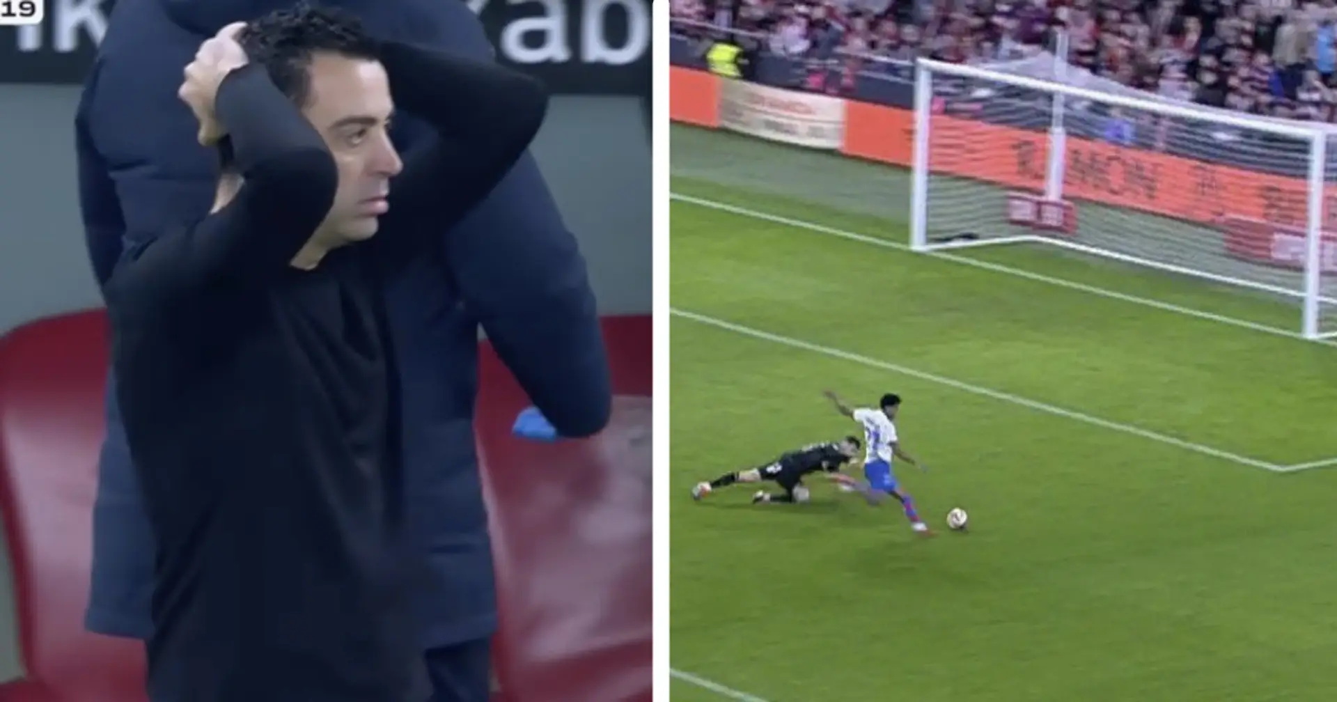 Yamal's and Xavi's reactions to Lamine's unbelievable miss v Athletic