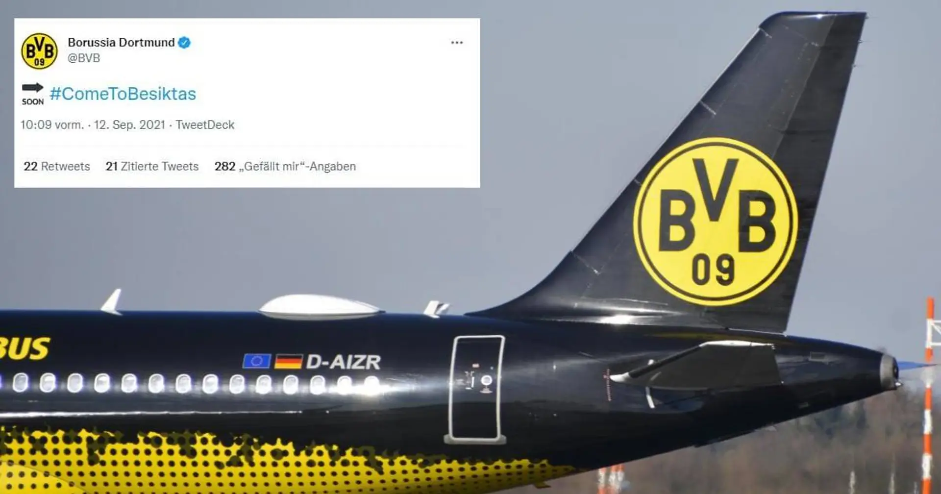 "Come to Besiktas": BVB trollt die Fans seines ersten Champions-League-Gegners auf Twitter