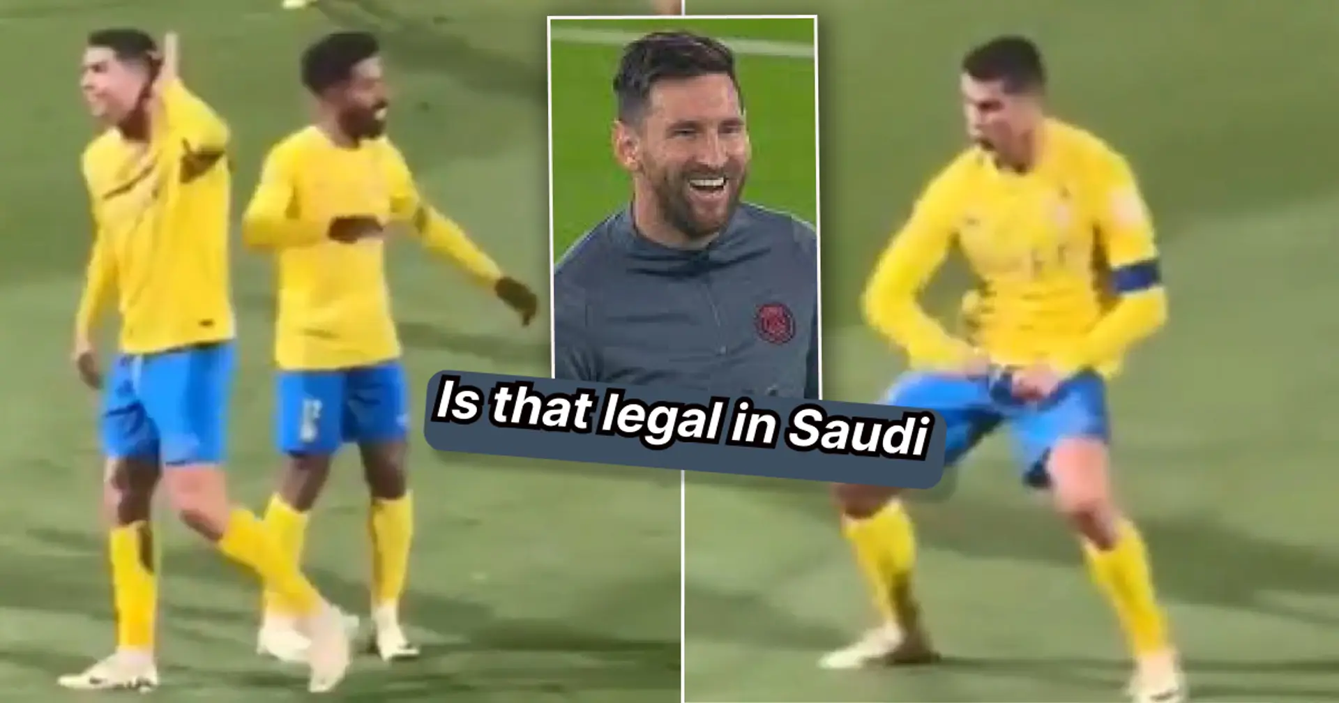 Cristiano rompe las redes sociales con un gesto obsceno en reacción a los cánticos de 'Messi'