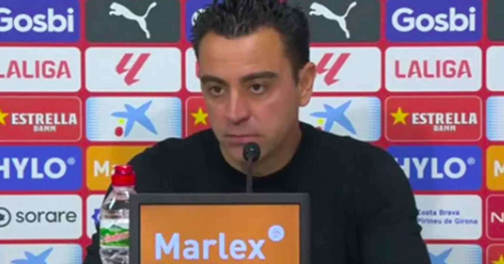 Xavi : "Nous avons été supérieurs lors de 4 matchs contre le Real Madrid et Gérone. Mais les résultats ne le montrent pas'