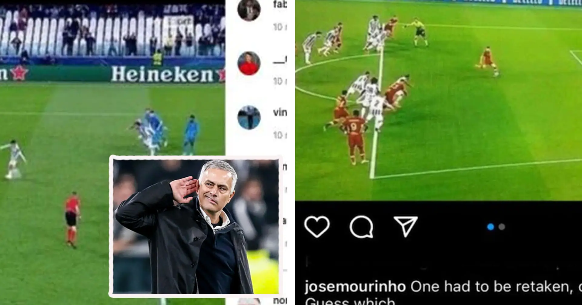 Mourinho attacca la Juve sui social dopo la vittoria contro lo Zenit: "Perchè il loro rigore ieri è stato ribattuto?"