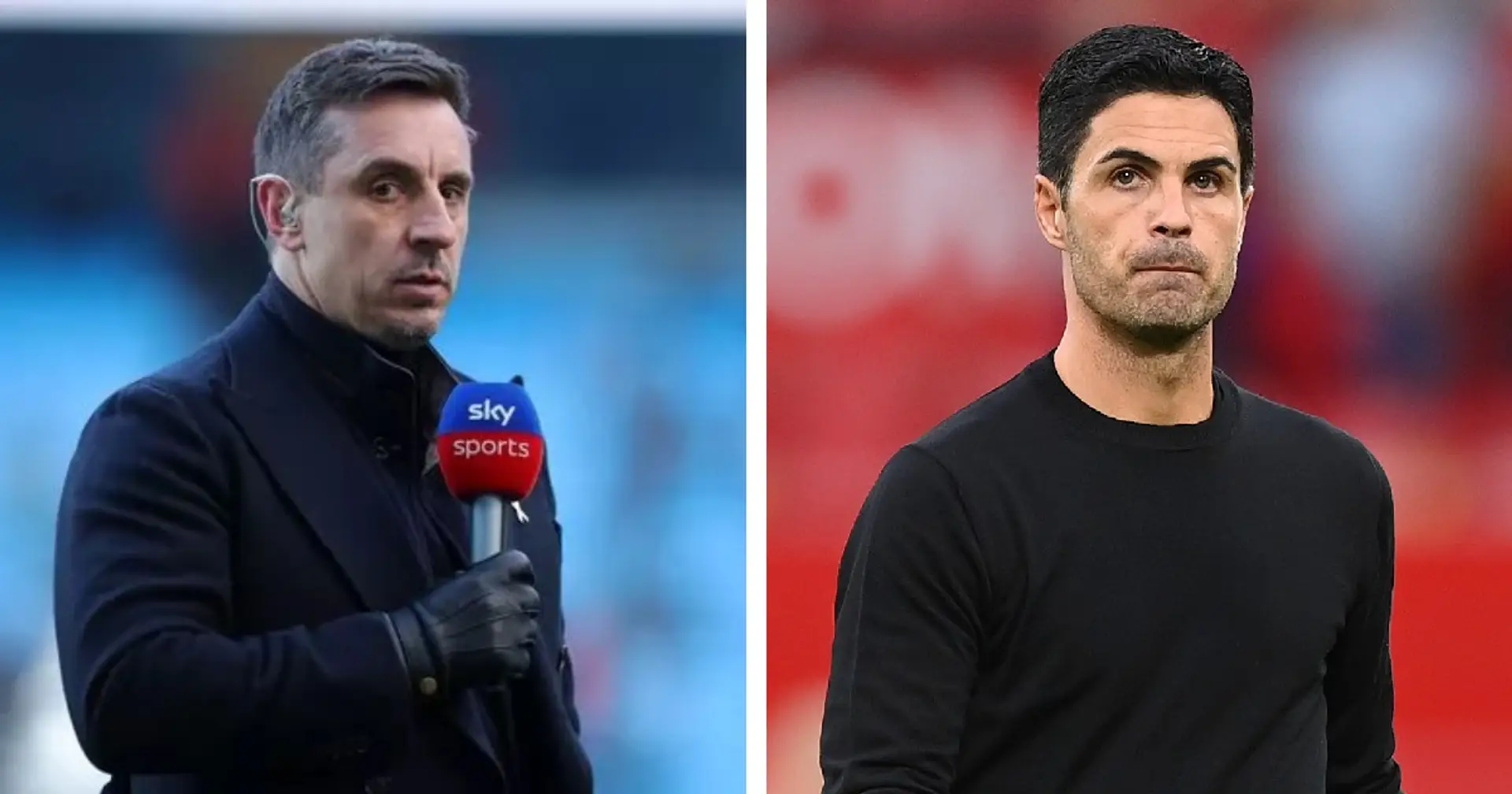 'City would be disappointed with a draw on Sunday': Neville tips Arsenal to drop more points in title run-in than Man City